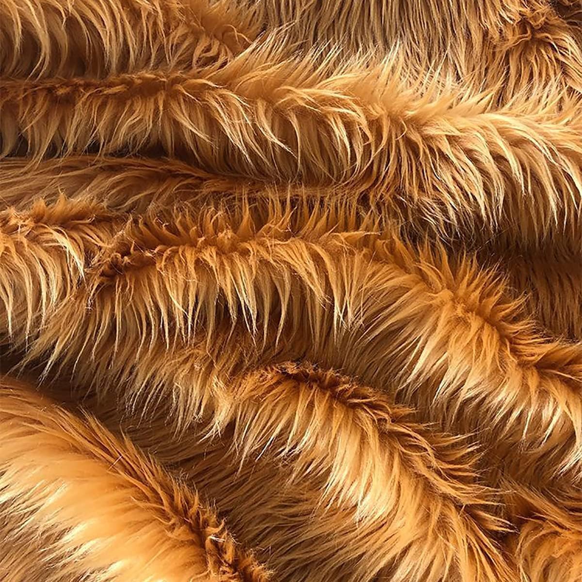 MekUk Artificial fur fabric Faux Fur Fabric Soft Shaggy Faux Fur Fabric for DIY Crafts Costume Decoration Rugs Width 160cm(1m)