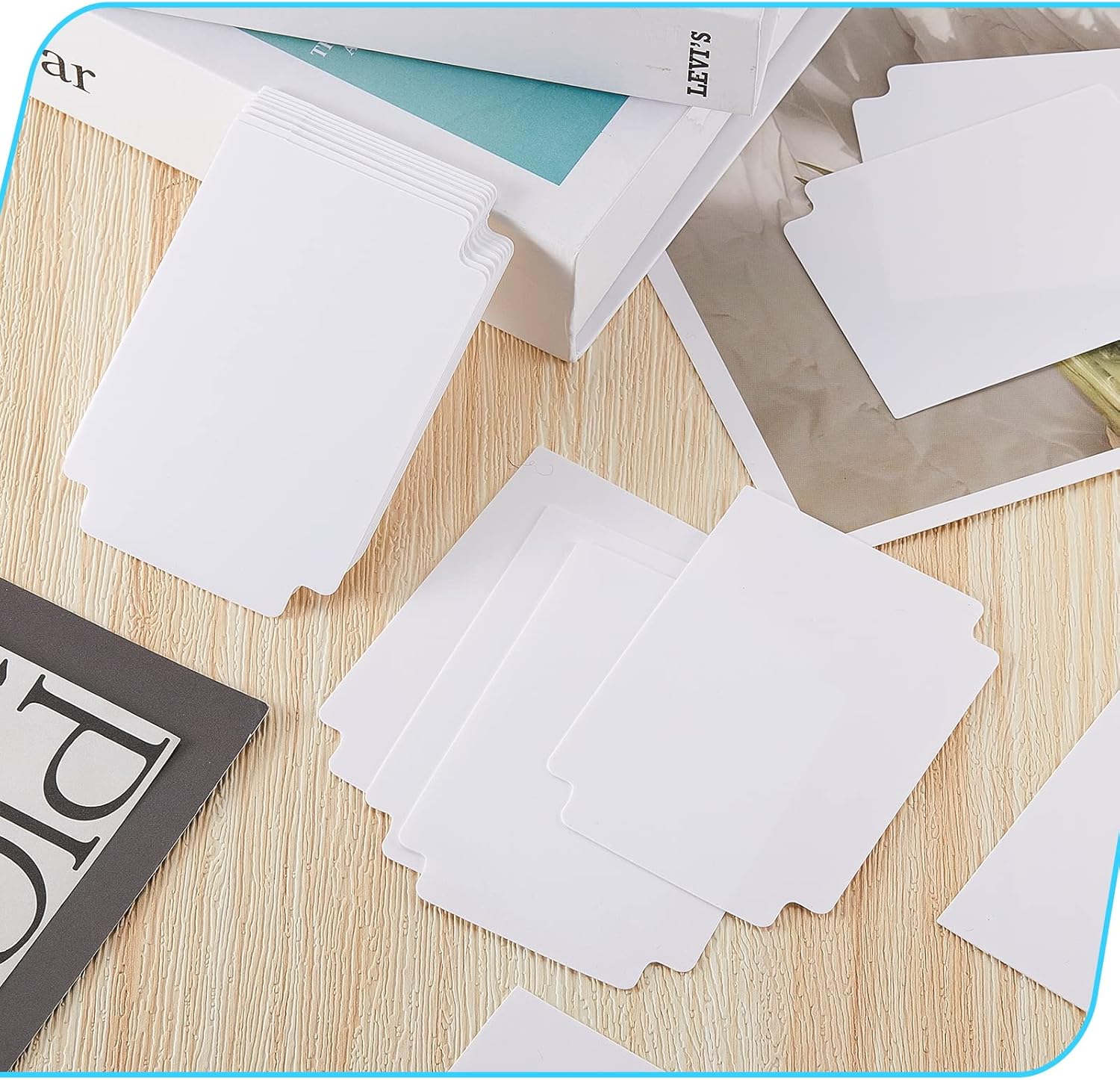 Buy 250 Count Trading Card Dividers White Card Separator Plastic Card