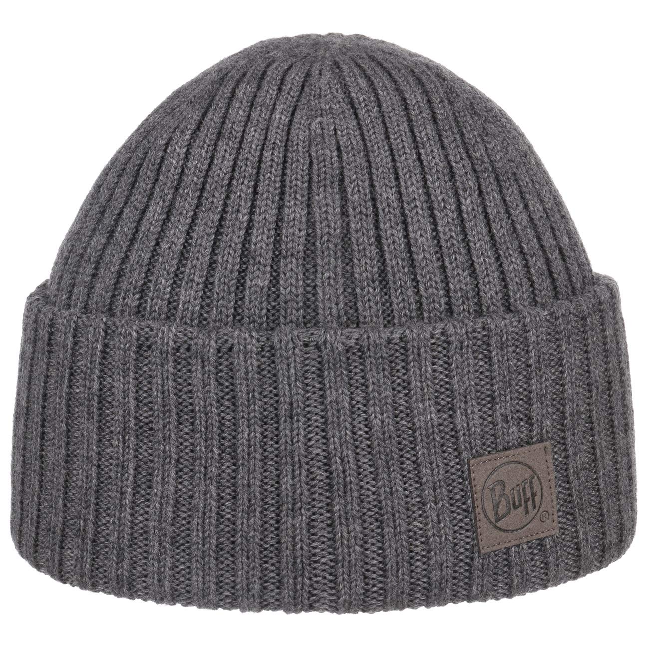 Buff Midweight Merino Wool Hat Ervin Unisex One Size Silver Grey
