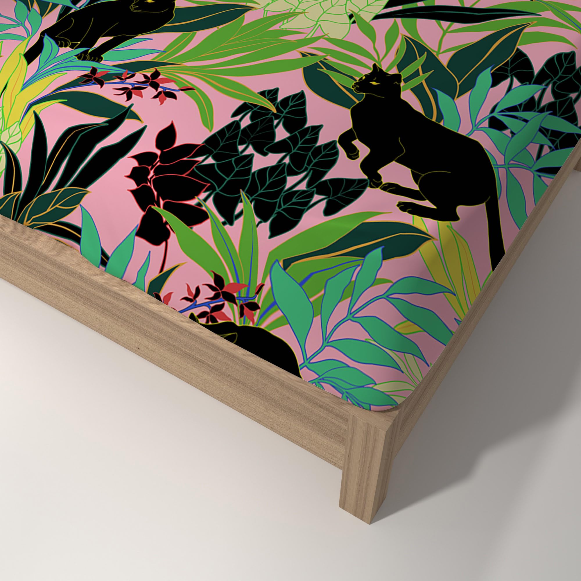 Amazon｜WJYMJJ マットレス カバー シングル100×200cm フローラル