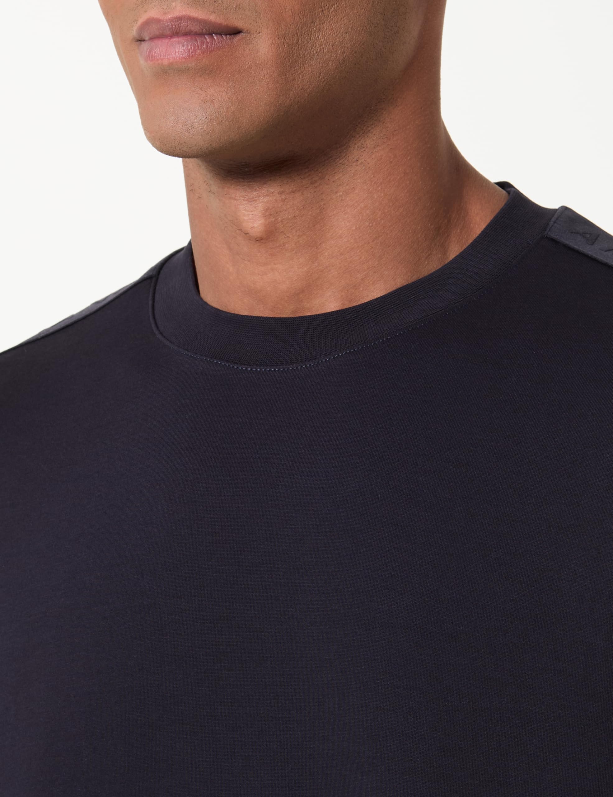 Armani Exchange Essential, Striped, Long Sleeve, Round Collar Maglia di Tuta Uomo (Pacco da 1)
