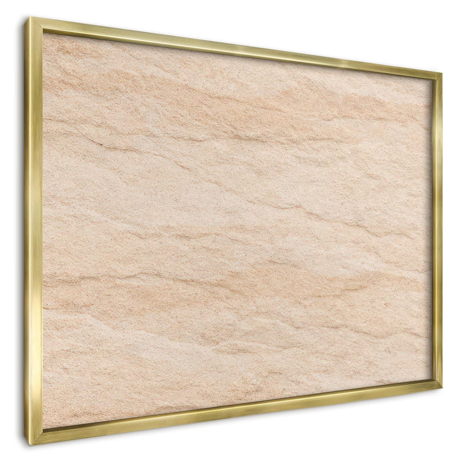 Bacheca Magnetica 70x50 cm | con Cornice Oro | Eleganza Naturale | Montaggio Facile | Lavagna Memo per Casa | Organizzatore Parete Familiare | Per Appunti, Messaggi e Appuntamenti