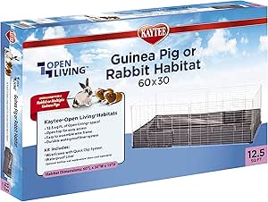Kaytee Open Living Pet Guinea Pig or Rabbit Habitat, 60