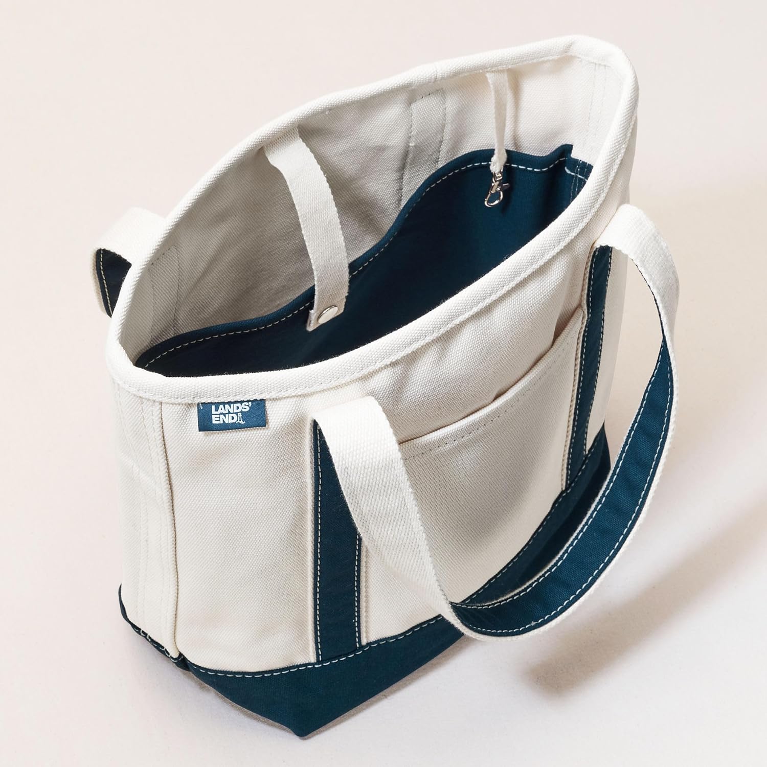 Lands' End Open Top Canvas Tote Bag - Image 8