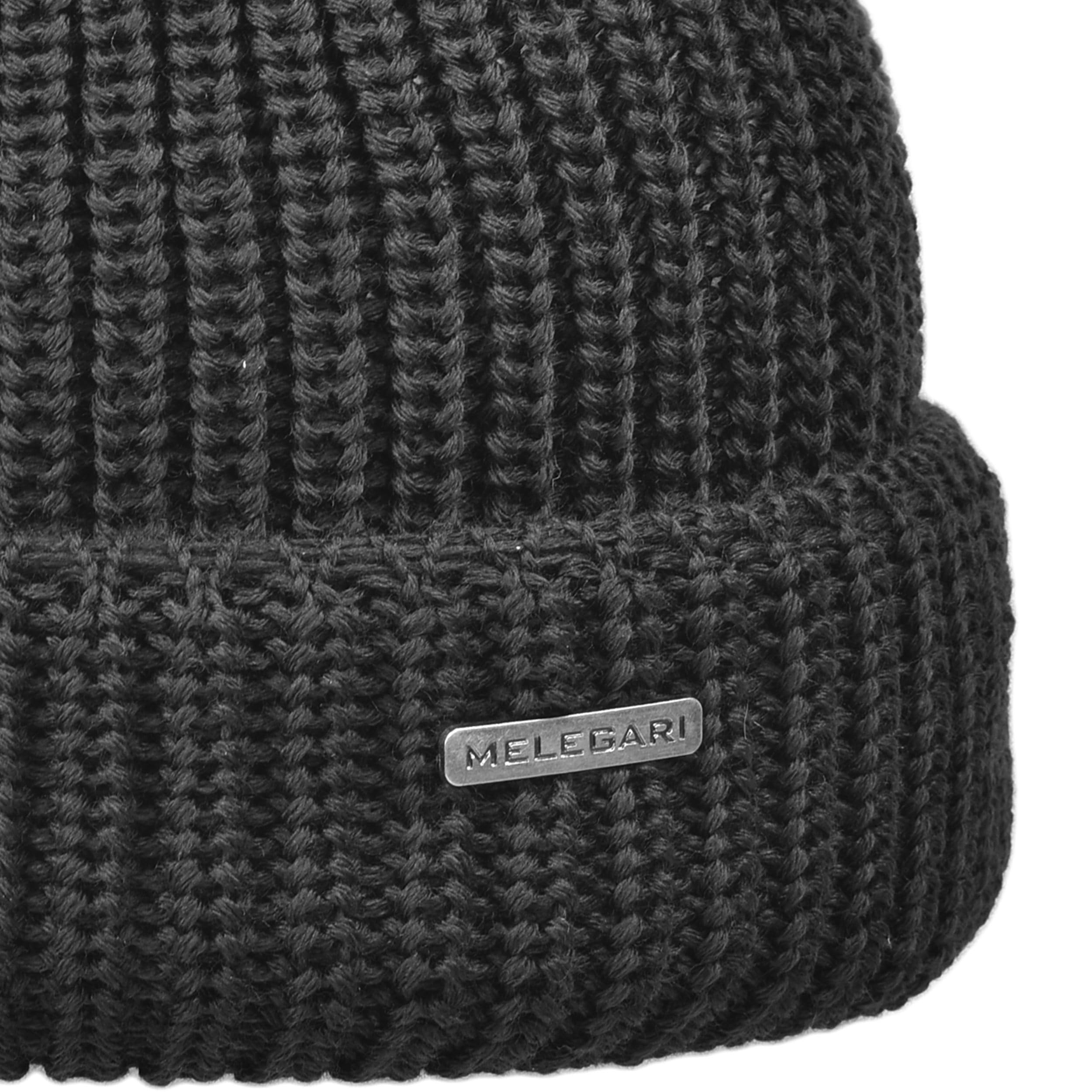 Melegari Bonnet Bonnet Northdock à double épaisseur | Docker cap pure laine mérinos extra fine | Fabriqué en Italie