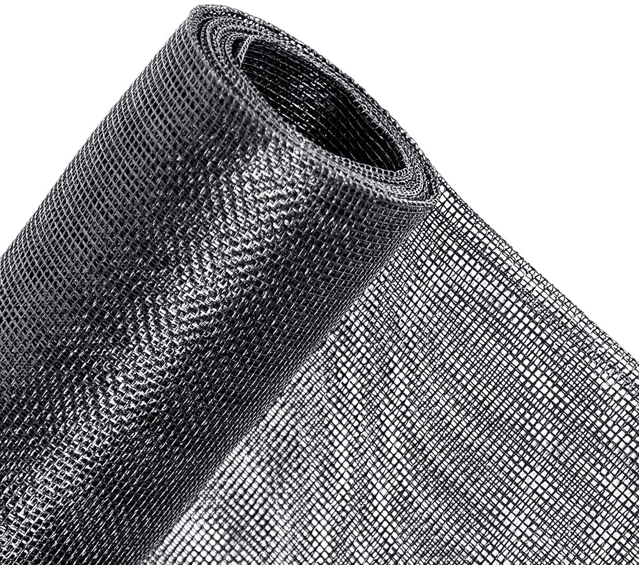 HOME BUY Window Screen Replacement, 48" W x 48" L Durable Fiberglass Adjustable Screen for Windows&Doors Folded DIY Window Screen Roll Replacement Screen for Sliding Patio Door (48" W x 48" L, Black)