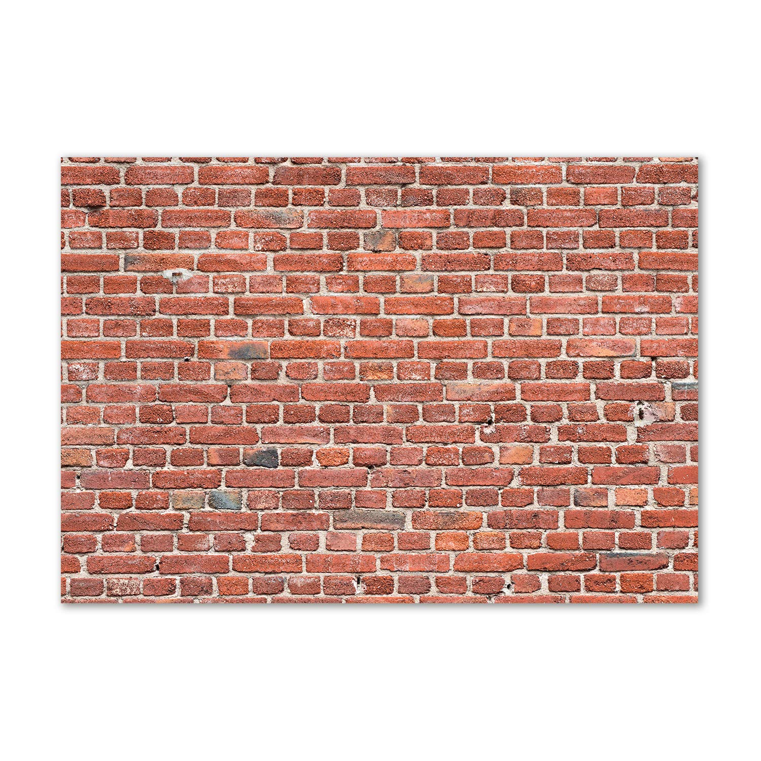 Impression sur verre de qualité Tulup tableau haut de gamme mur briques rouge
