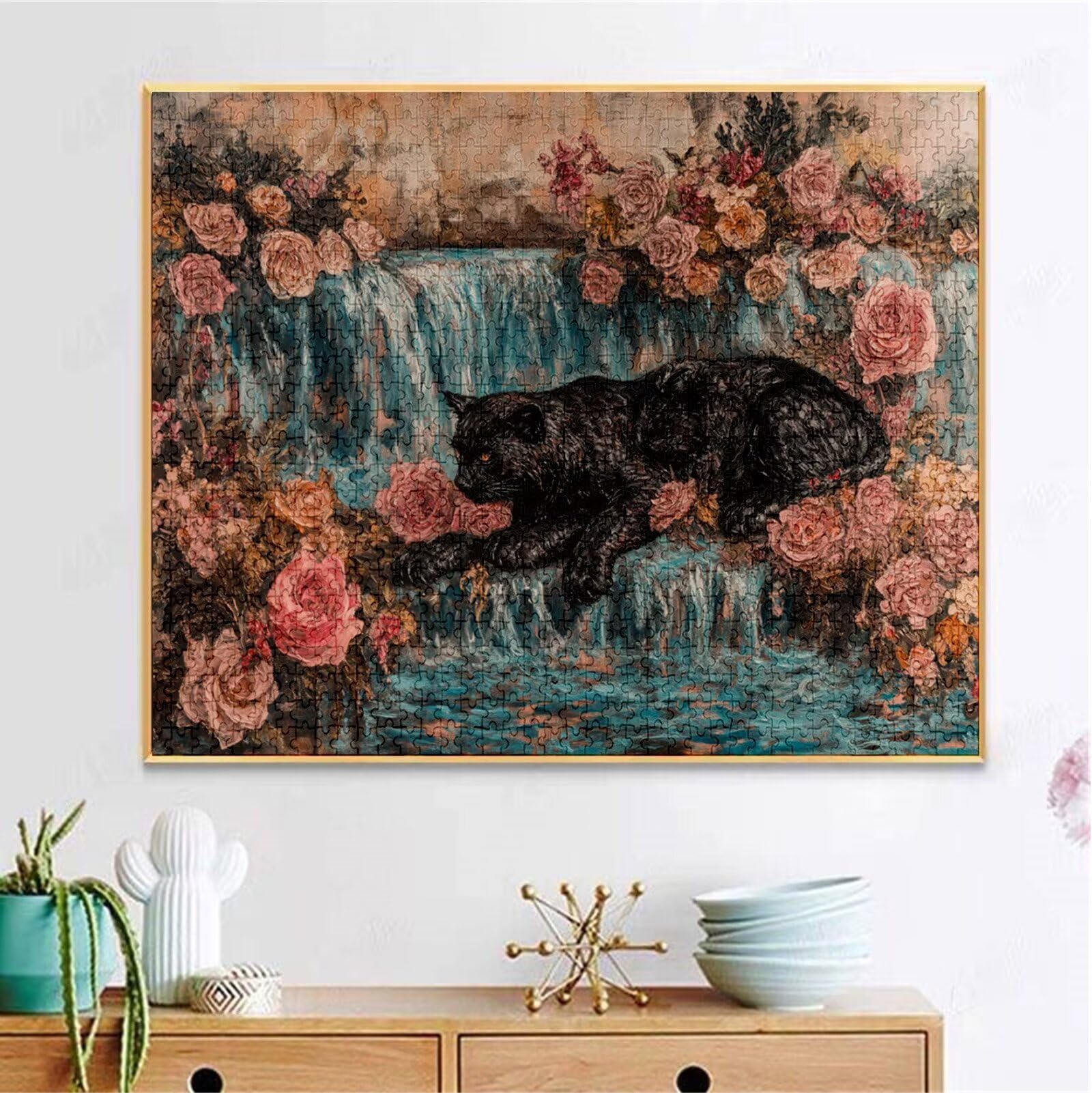 Puzzle 5000 Pezzi, 3 4 5 Anni Puzzle Rosa 6 7 8 Anni Giochi Educativi Sostenibili Con Motivi Per Adulti Da Gioco in Legno Di Alta Qualità Jigsaw Leopardo per Gioco Familiare, 2026 Regalo Natale H-7649