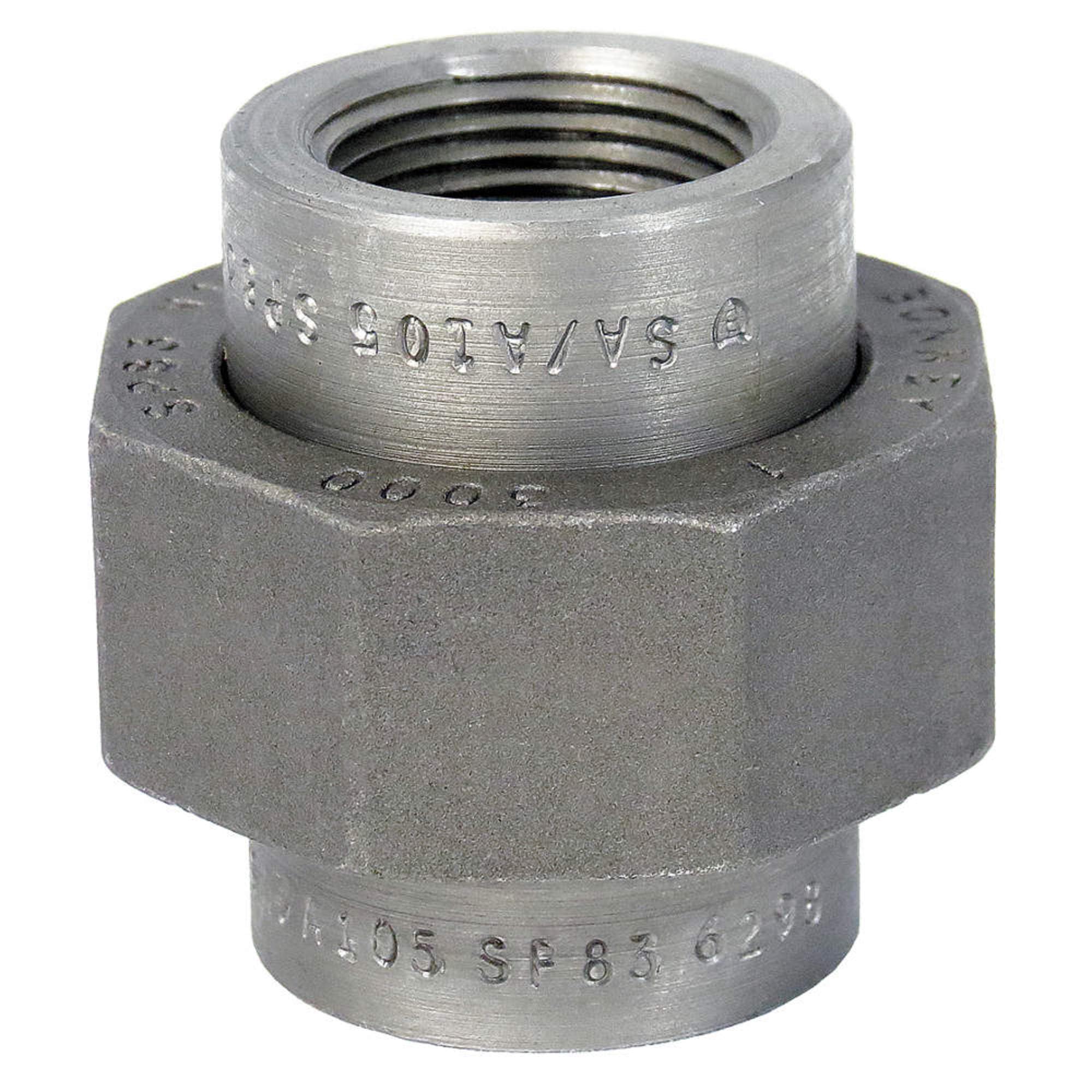Threaded Union,1in,Forged Steel