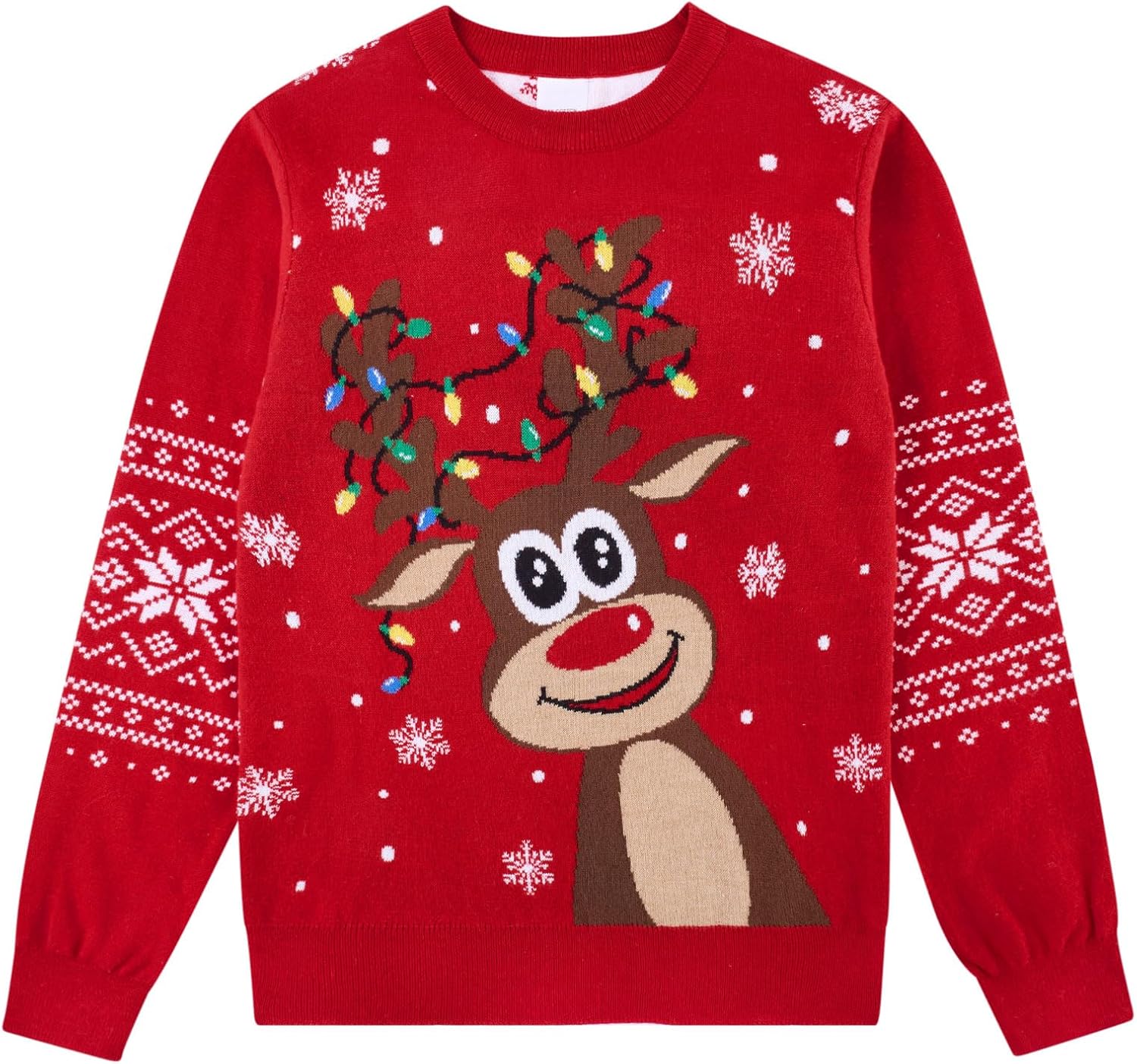 Lovefairy Kids Ugly Christmas Sweater Girls Boys Funny Tacky Novelty Knit Pullover for Xmas 3-12 Years