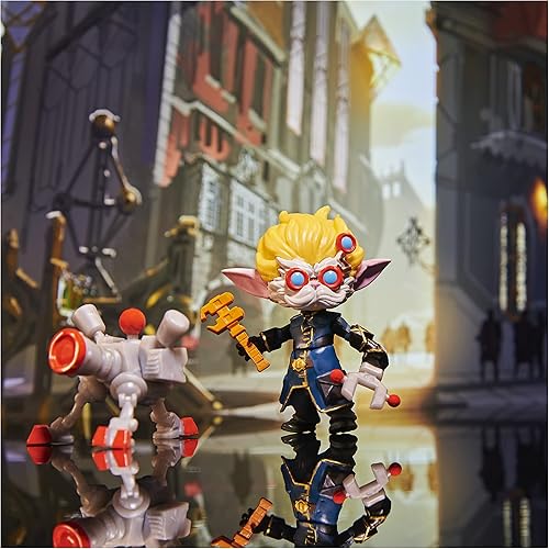 Miniatura 4 de League of Legends, Dual Cities Pack con figuras coleccionables exclusivas de Jinx, Heimerdinger, Vi, Caitlyn y Ekko, figuras coleccionables de 4