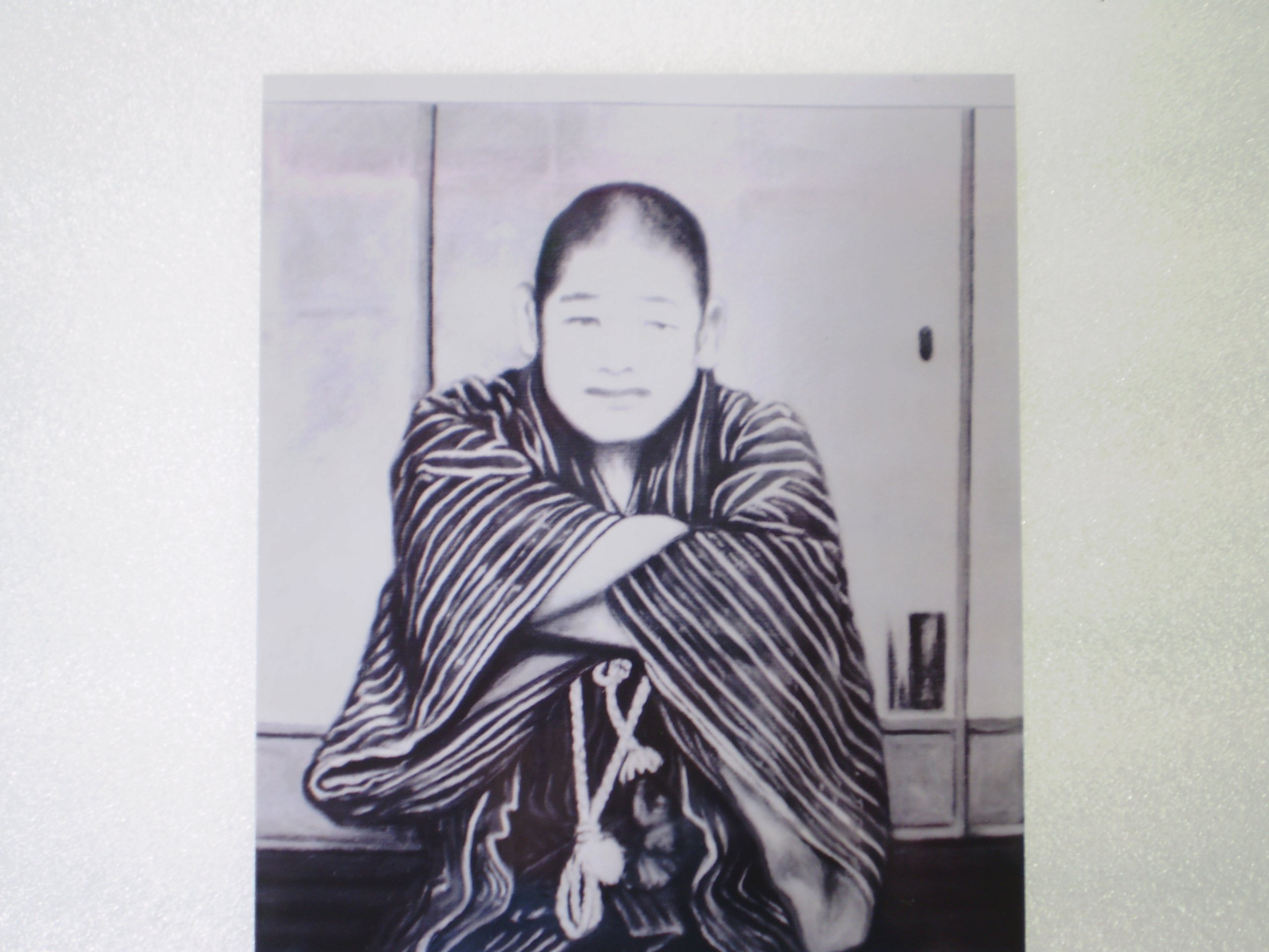 Amazon.co.jp: 福の神 仙台四郎 のモノクロ写真 Lサイズ 風水堂