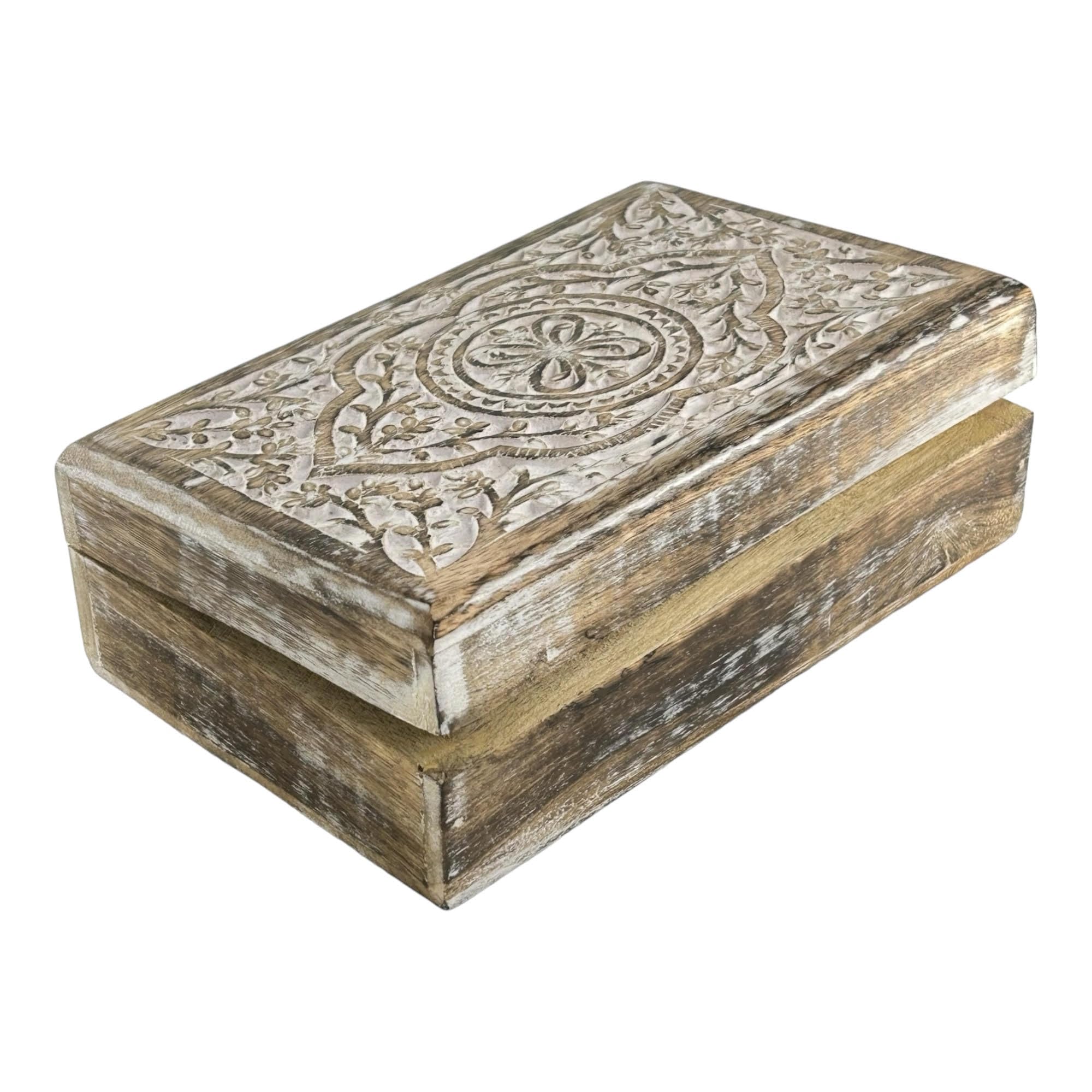 Joyero de madera de alta calidad con diseño floral de mariposa, caja de joyería para damas, aspecto antiguo, tradicionalmente hecho a mano, accesorios de decoración del hogar, regalo ideal