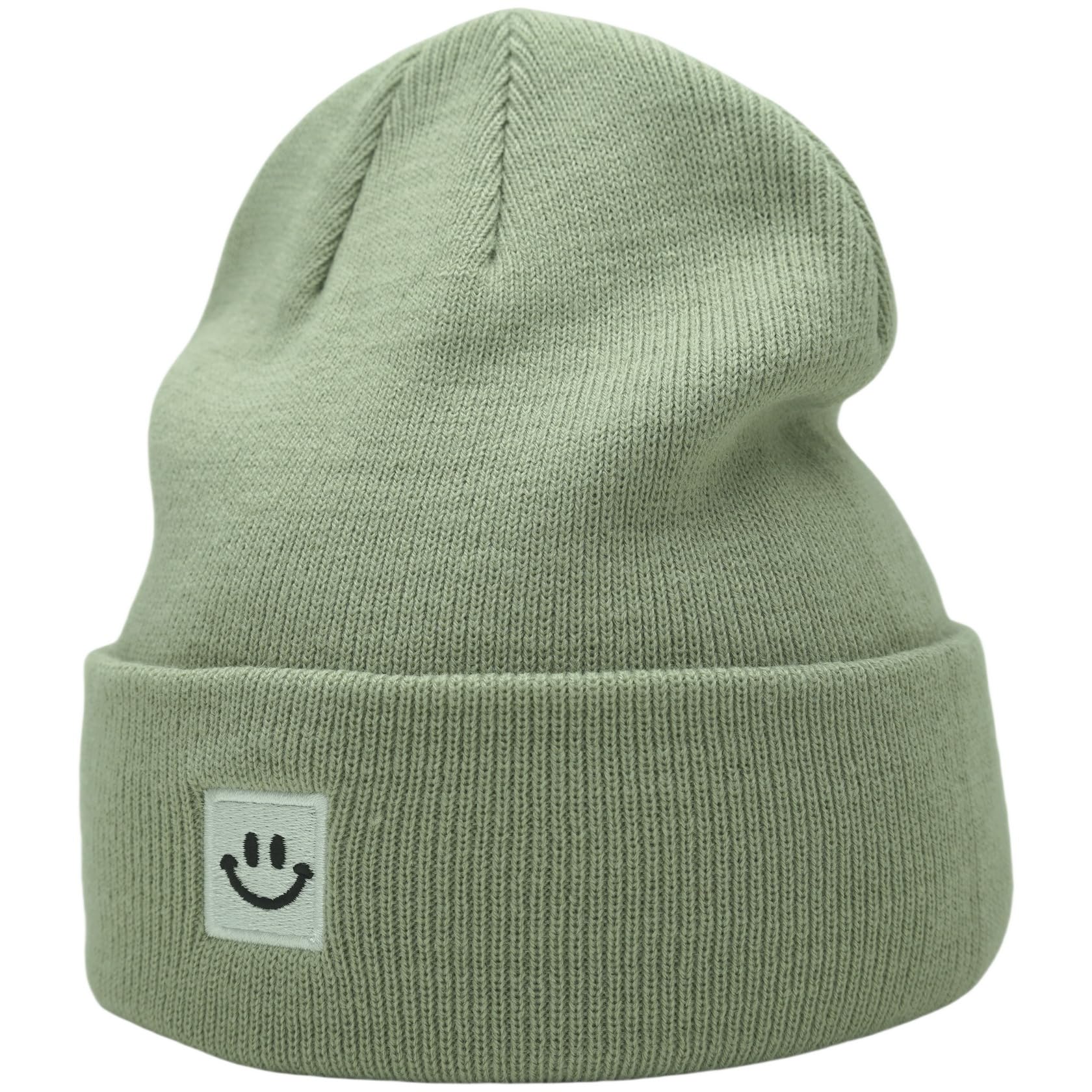 55cube Unisex Winter Beanie Hats Warm Thick Knit Cuffed Skullcaps