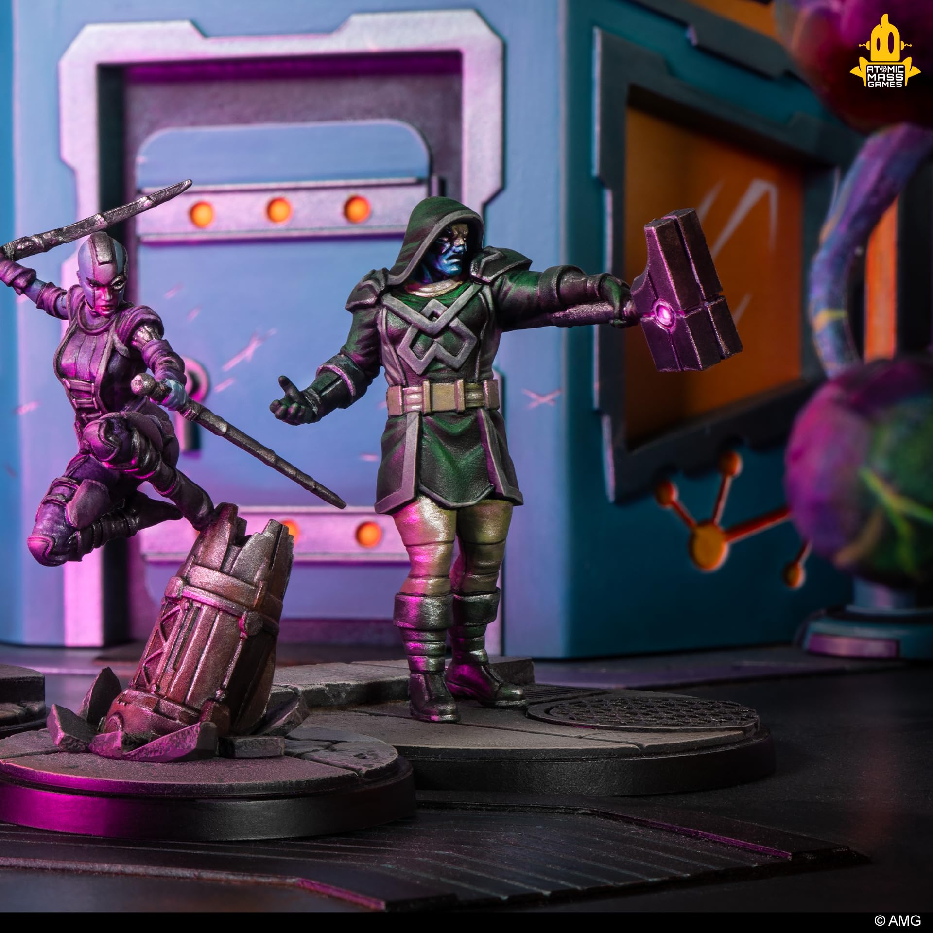 Atomic Mass Games Marvel Crisis Protocol - Pacchetto affiliazione più letale del galassia, gioco di miniature (versione inglese), dai 14 anni in su, 2 giocatori, tempo di gioco: oltre 90 minuti