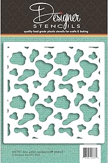 Cow Print Cookie and Craft Stencil CM191 by Designer Stencils