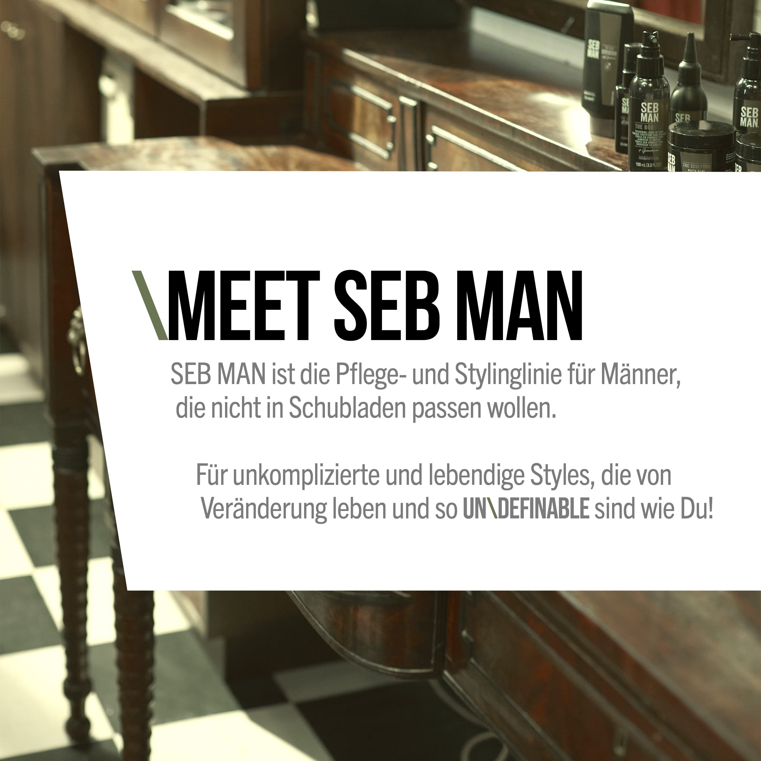 SEB MAN THE HERO – remodellierbares Haargel mit starkem Halt bis zu 24h – Styling Gel mit glänz