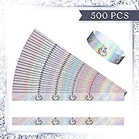 Vista 5 de 500 pulseras de papel de plástico VIP, impermeables, para identificación de fiestas, para eventos, parques de atracciones, clubes, conciertos