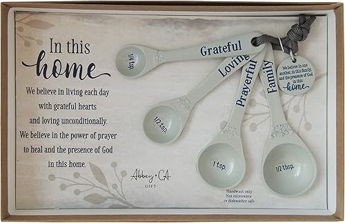 Miniatura 8 de Cathedral Art Abbey & CA Gift Copper Gather Together - Juego de 4 cucharas medidas, 4 x 2.25 x 1.5 pulgadas, multicolor