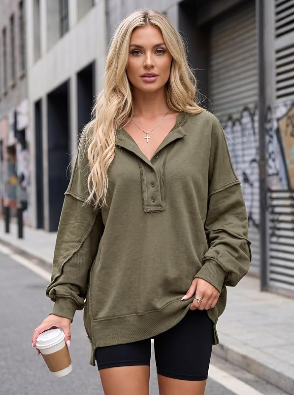 Dokotoo Womens Sweatshirts Casual Hoodies Fall Fashion Clothes Green 1X image 3