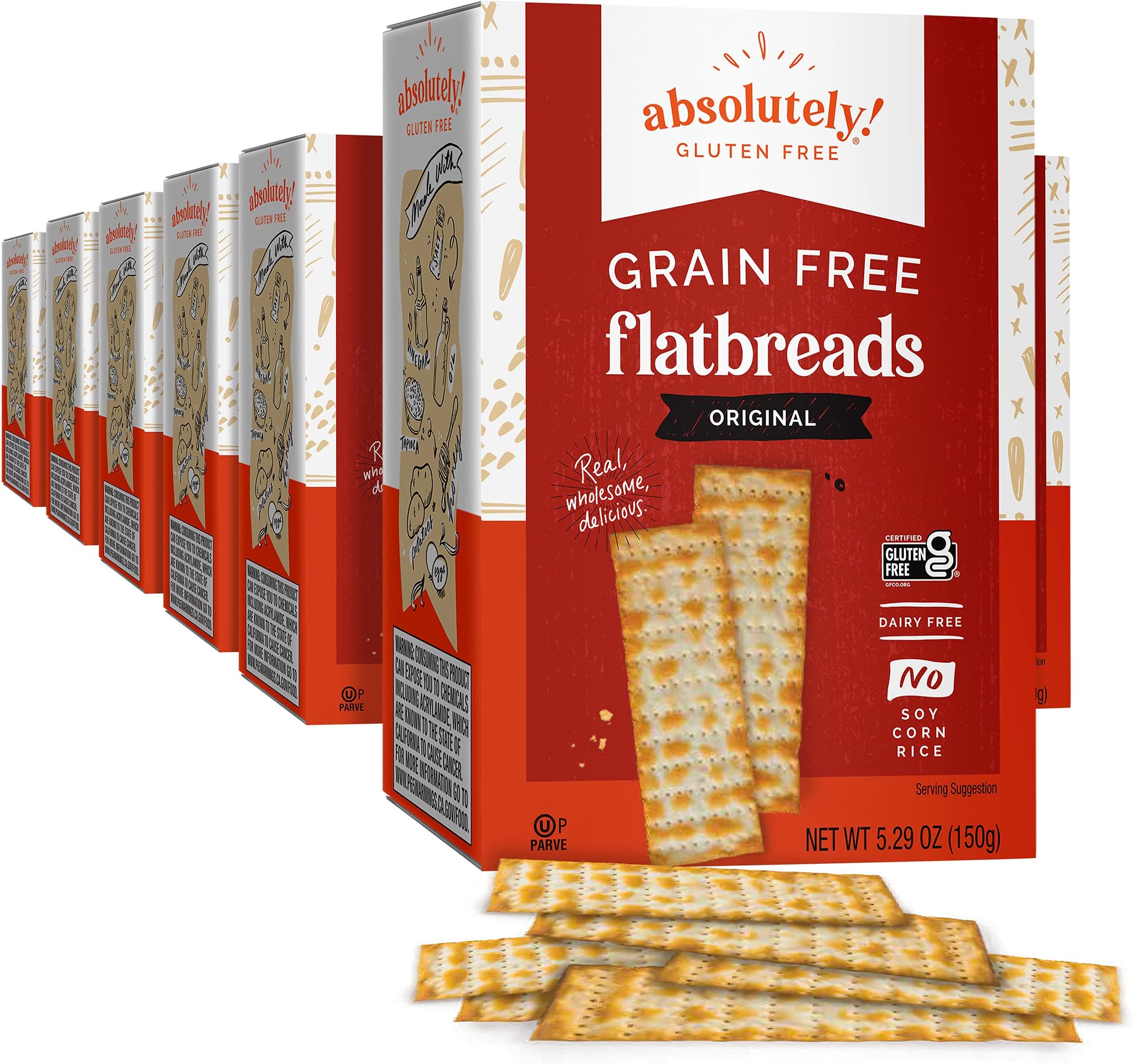 Absolutely Gluten Free Original Flatbread, 5.29-Ounce (12 Pack)