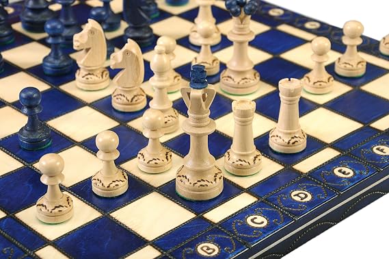 The Senator Chess Set (Blue)