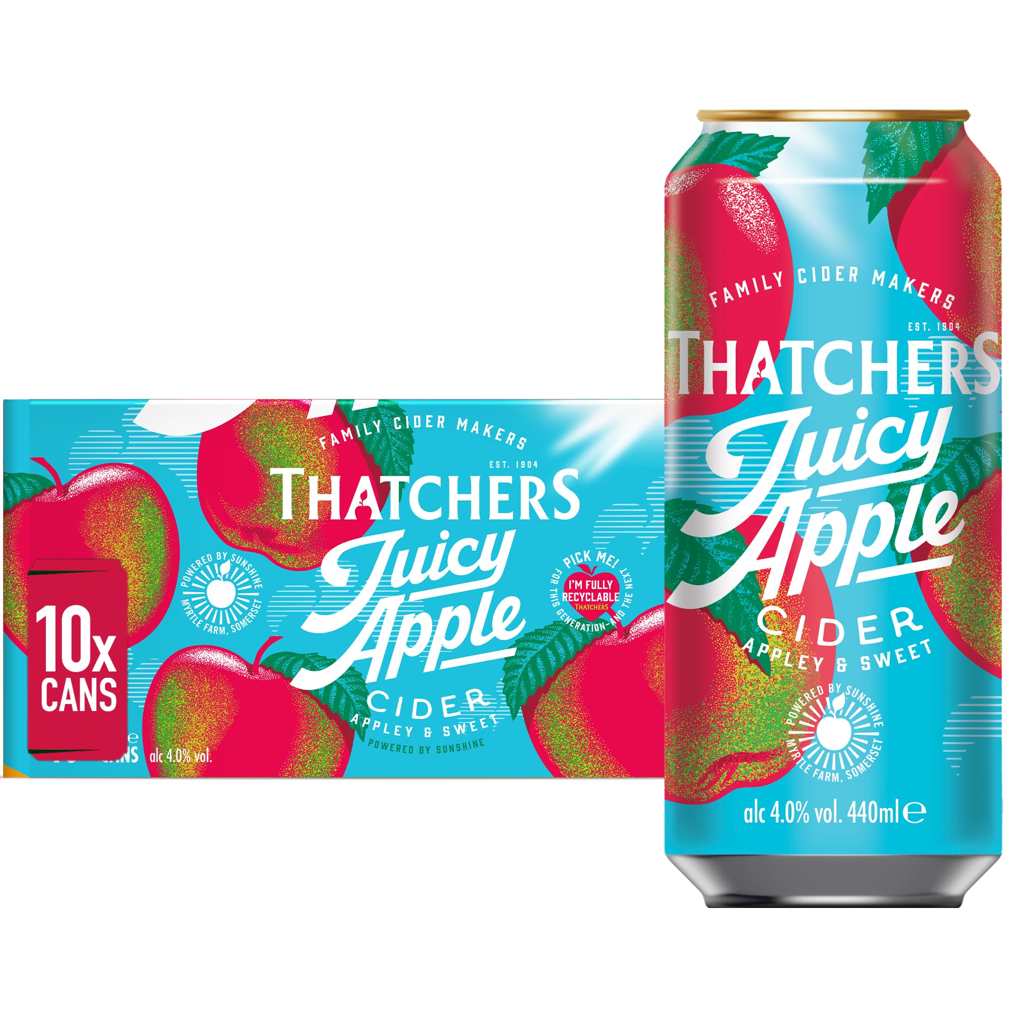 Thatchers Juicy Apple 10Pk - 4%