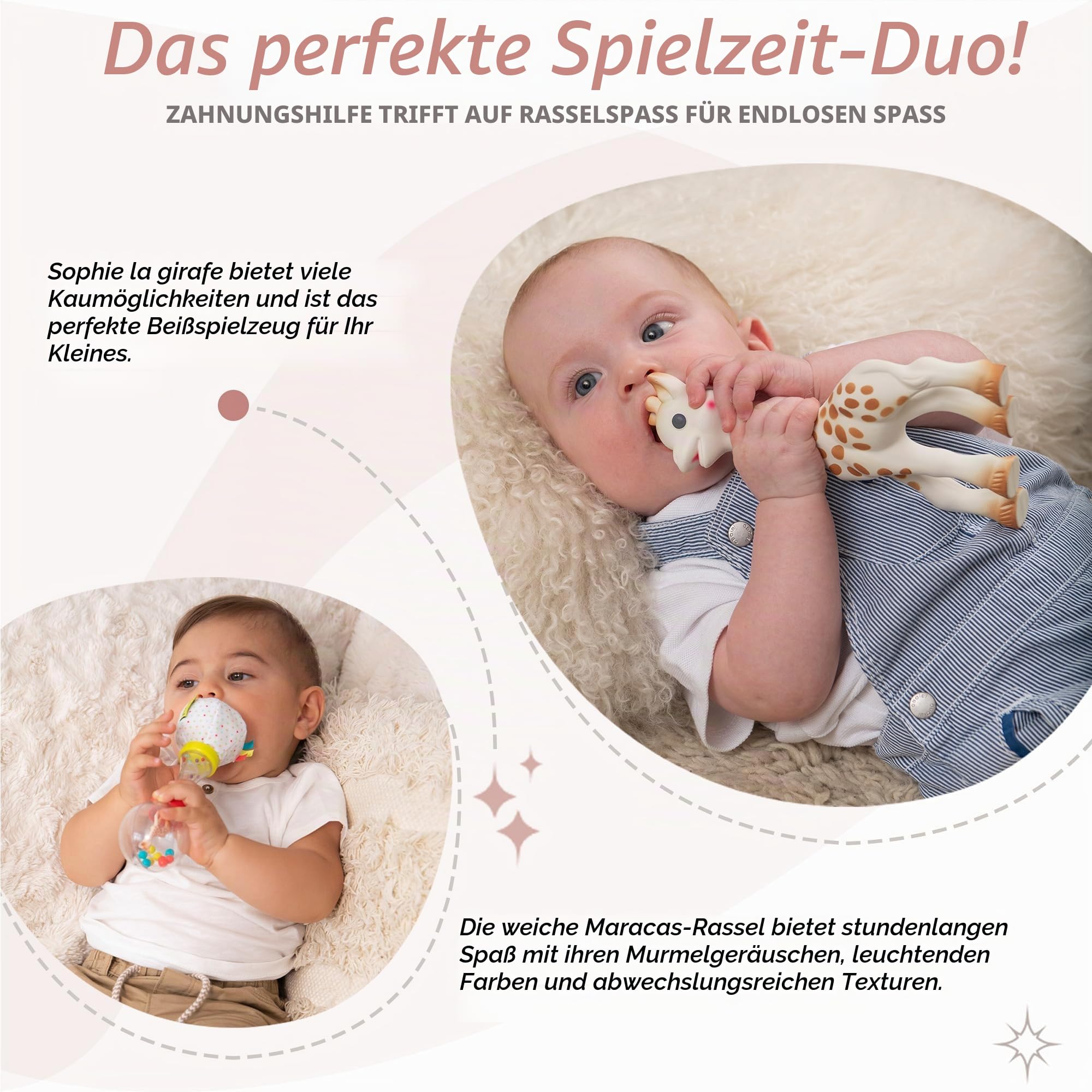 Sophie la Girafe - Geburts-Set + Soft-Rassel - Ab Geburt