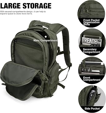 Mardingtop 28L Tactical Trekking Backpack Outdoor Hiking Backpack for Camping Hiking Travel