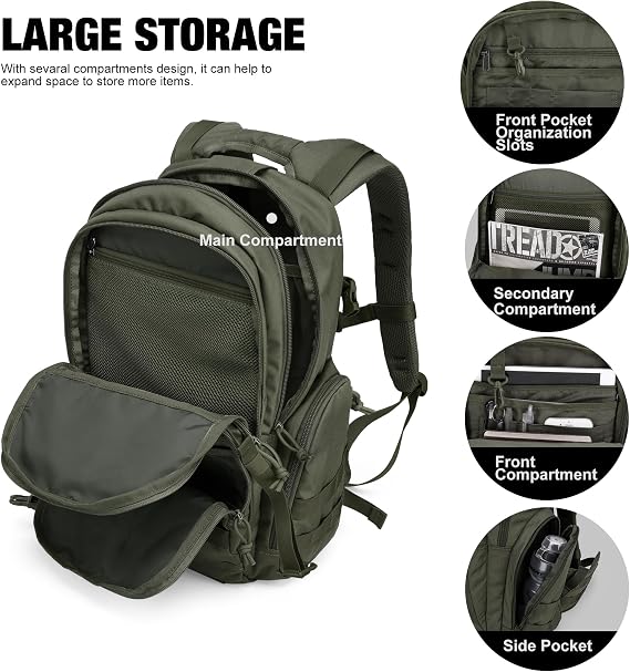 Mardingtop 28L Tactical Trekking Backpack Outdoor Hiking Backpack for Camping Hiking Travel