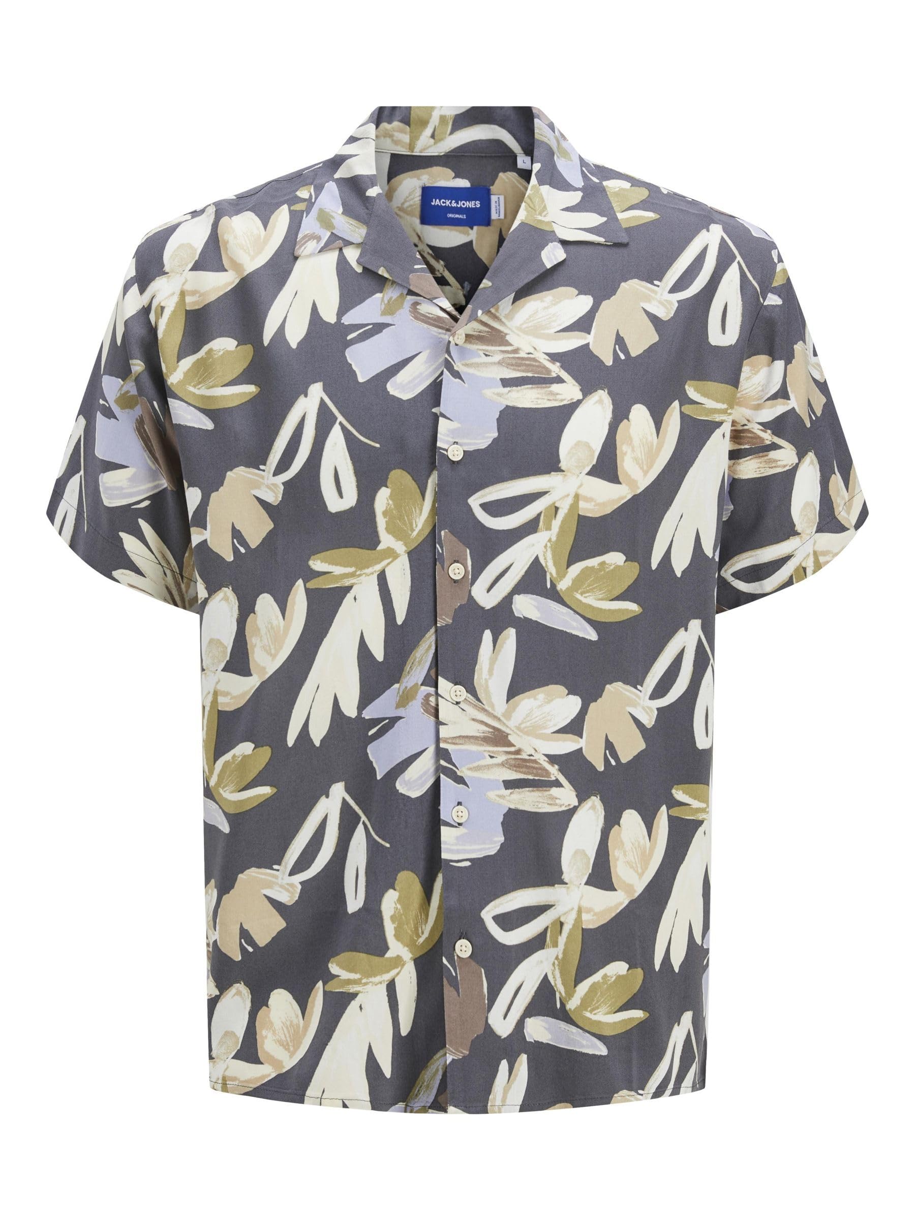 Jack & Jones Men's Iron Gate Jorluke Varenna Aop Shirt Ss, Xxl