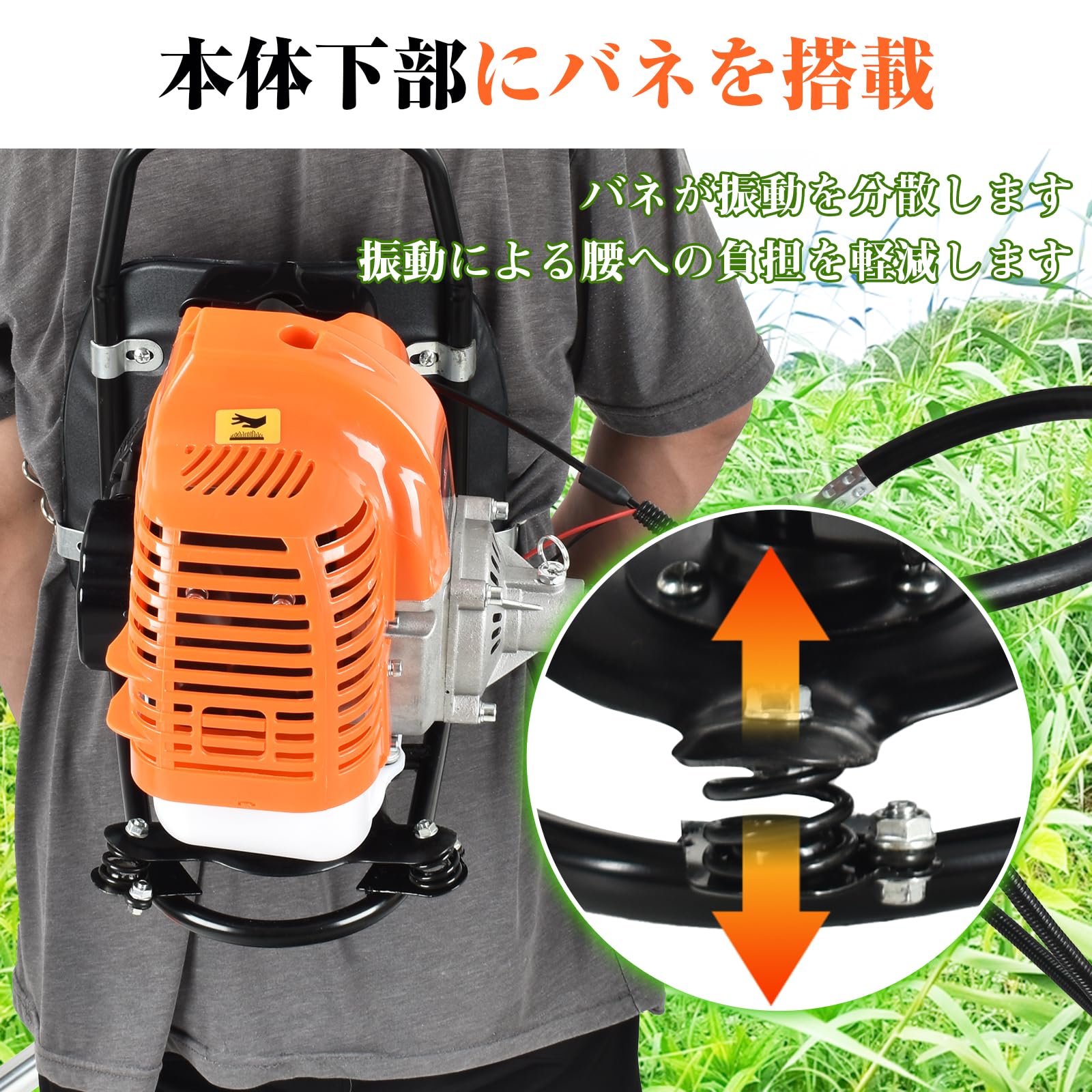 Amazon.co.jp: Fkstyle【体への負担を大幅に軽減】 草刈機 背負い式