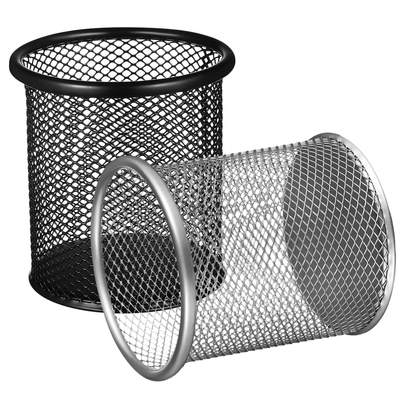 10 Pezzi porta penna Secchio per organizer da scrivania Titolare Portapenne metallo Portapenne industriale graffette ufficio portautensili tazza portapenne contenitore per penne