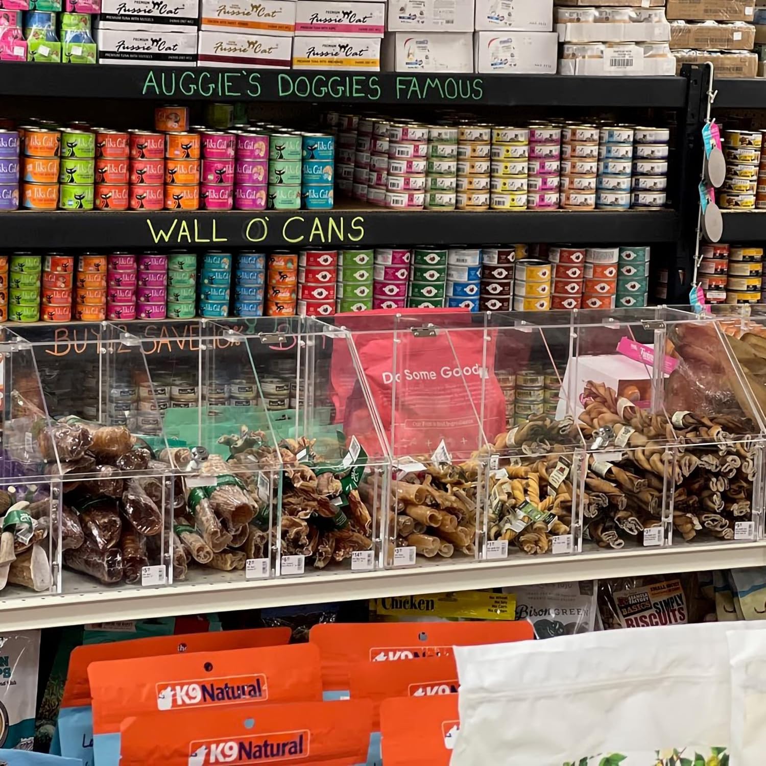 FixtureDisplays Returned Item! Clear Acrylic Candy Bin Partitioned Dry Food Display Spices Container Retail Donut Cookie Bin Ships Knock Down 4 Tier Shelf Display RTN100826-NEW-NPF