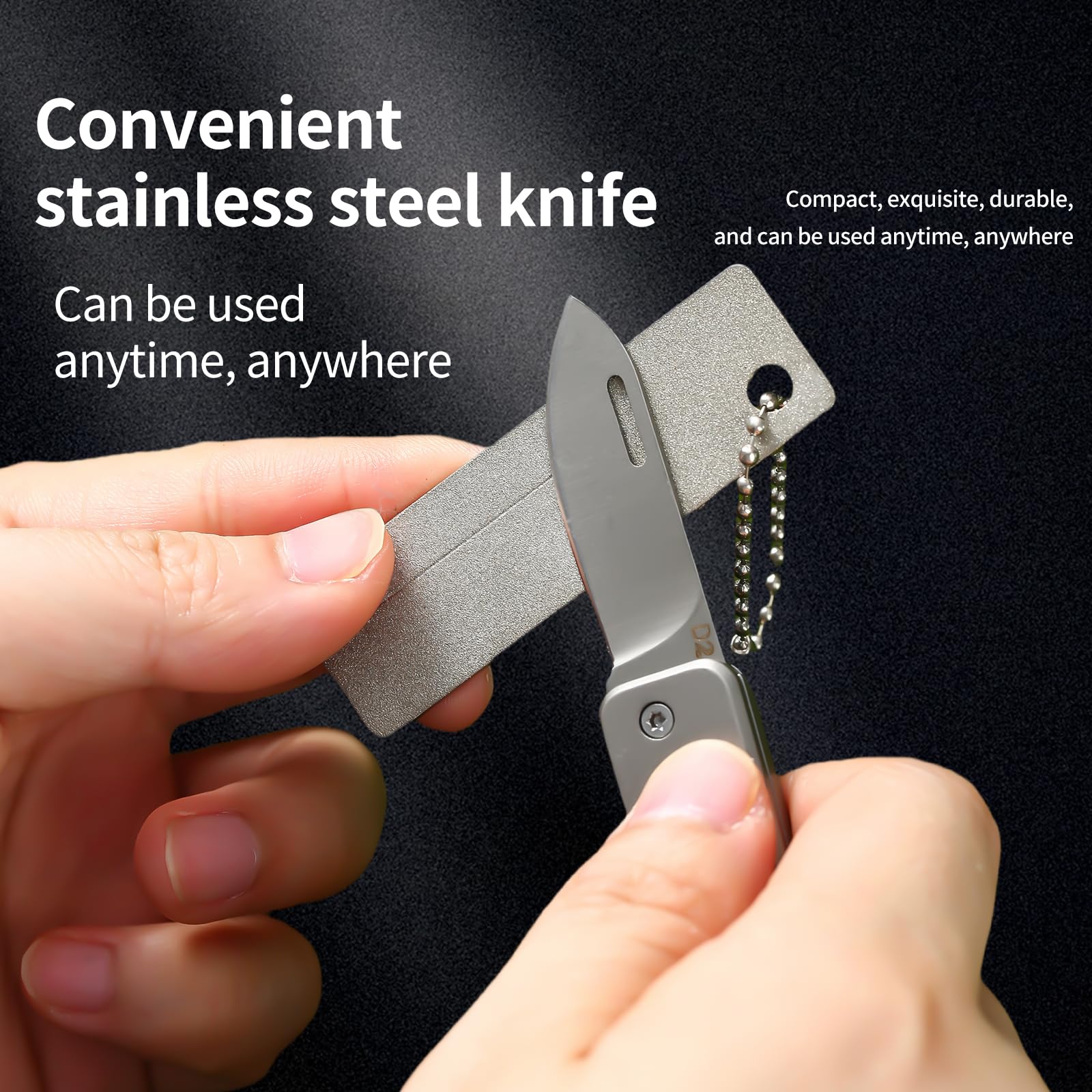 fish carrying hook pocketknife LORSFOZ Stainless steel mini folding knife, portable key chain knife and small portable grindstone and outdoor fishing grinding tool, suitable for camping, hiking and outdoor. (silvery white) : Sports & Whether you’re opening packages Aquariums Color:Ruby Red Wrap Daiwa VIP-A Saltwater Stand