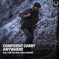 Vista 8 de Alien Gear Rapid Force - Funda OWB de nivel 2 – Deslizador de cinturón de bloqueo – Mano derecha – Compatible con modelos Sig Sauer y Glock – Sin