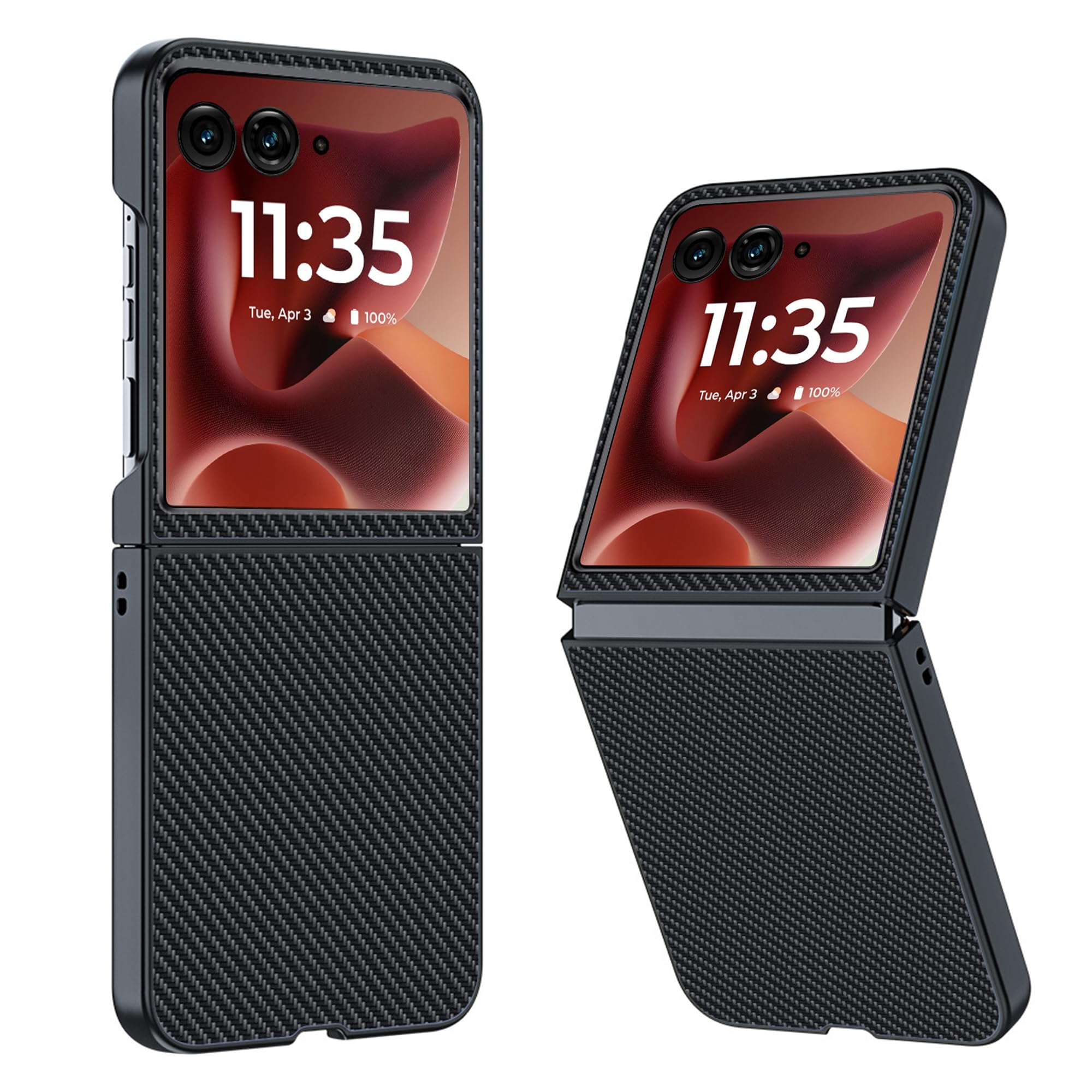 for Motorola Razr Ultra 2025 Case,7 Inch,Rugged Anti-Scratch Shockproof Phone Case for Moto Razr Ultra 2025- Charcoal Black
