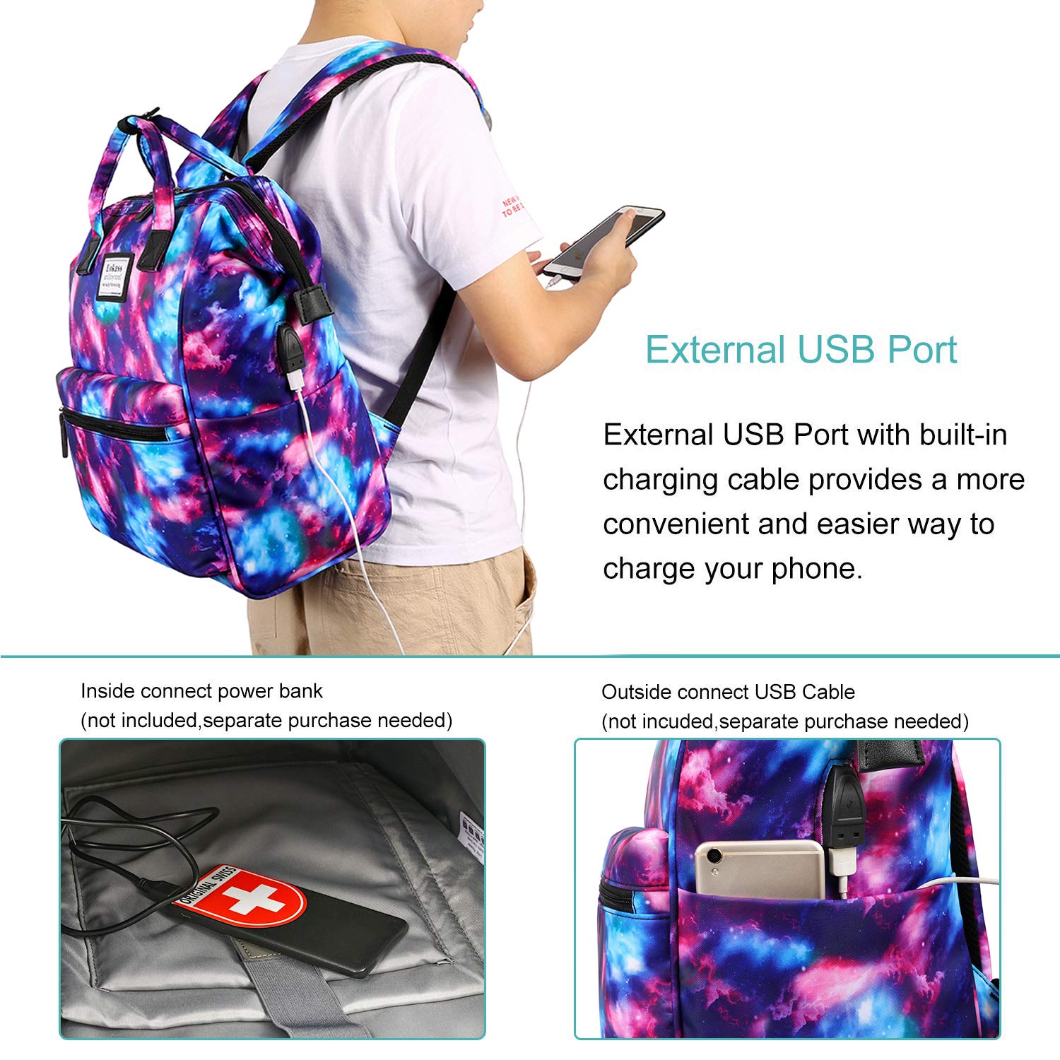 brinch laptop backpack 15.6 inch wide open computer Backpack Laptop Bag College Rucksack Water Resistant Business Travel Backpack Casual Daypack with USB Charging Port for Women Men, Starry Sky Computers Flambeau Maximizer Bait Storage color-pine-silver Professional IT backpack for Model:SLXC72MHGA