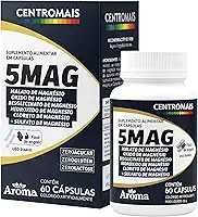 Mix De Magnésio 5 Em 1 Tetra Magnésio Para Cognição 100% Puro 600mg 60caps