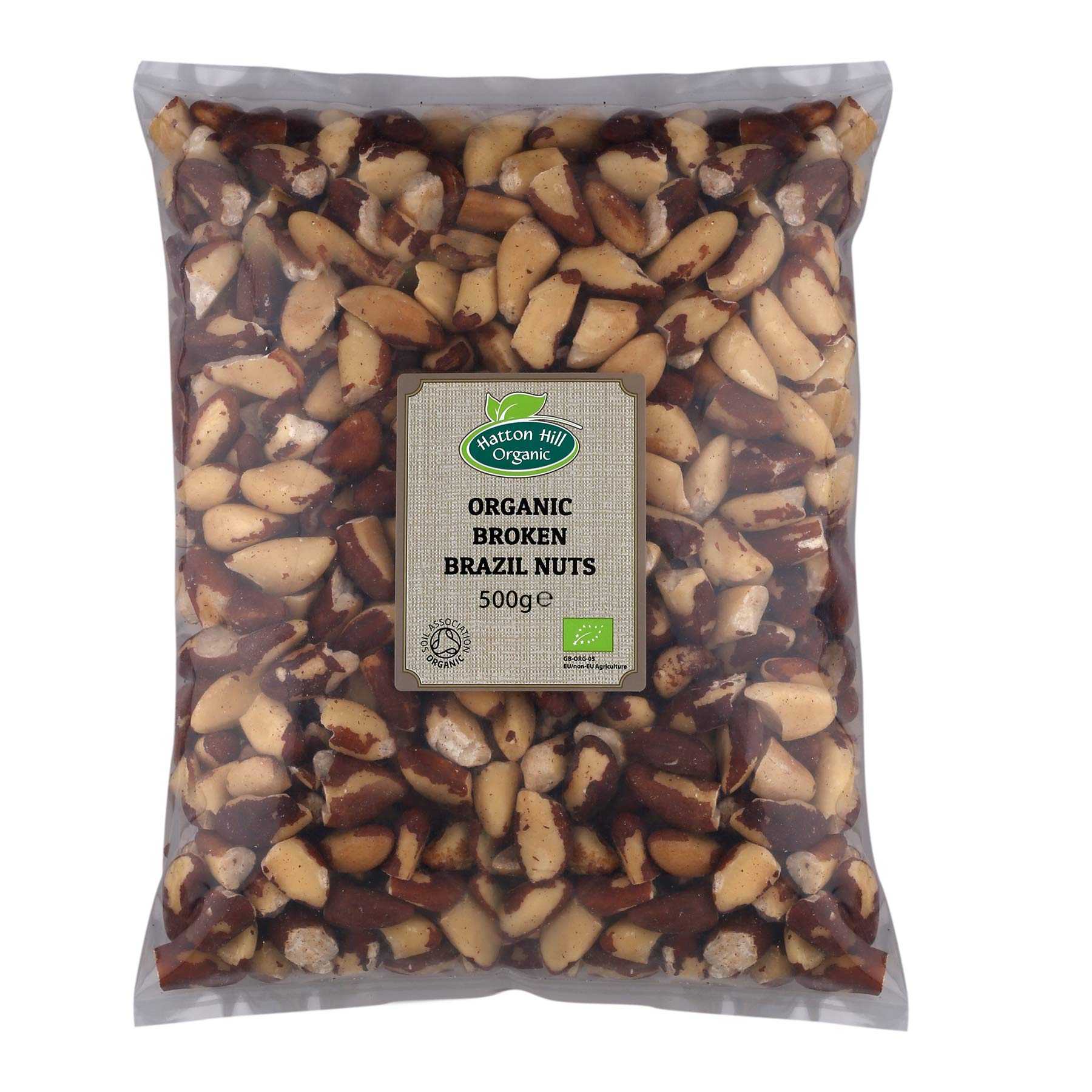 Organic Broken Brazil Nuts 500g by Hatton Hill Organic - Free UK Delivery