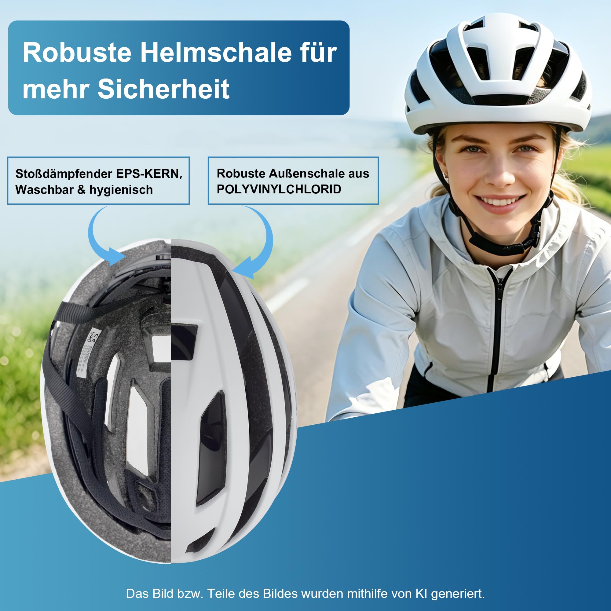 AIDY-PRO Fahrradhelm MTB & Skaterhelm – Ultraleichter Radhelm, Unisex