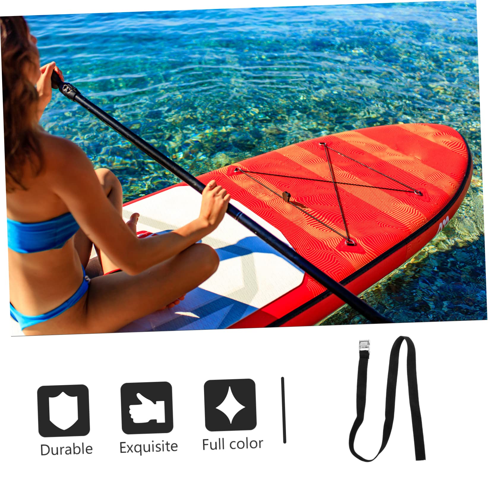 KESYOO 3sets Durable Roof Rack Straps for Surfboards and Kayaks Heavy Duty Luggage Tie Down Straps Reliable Equipment Bundling Belt for Outdoor Travel and Adventures 2pcs*3