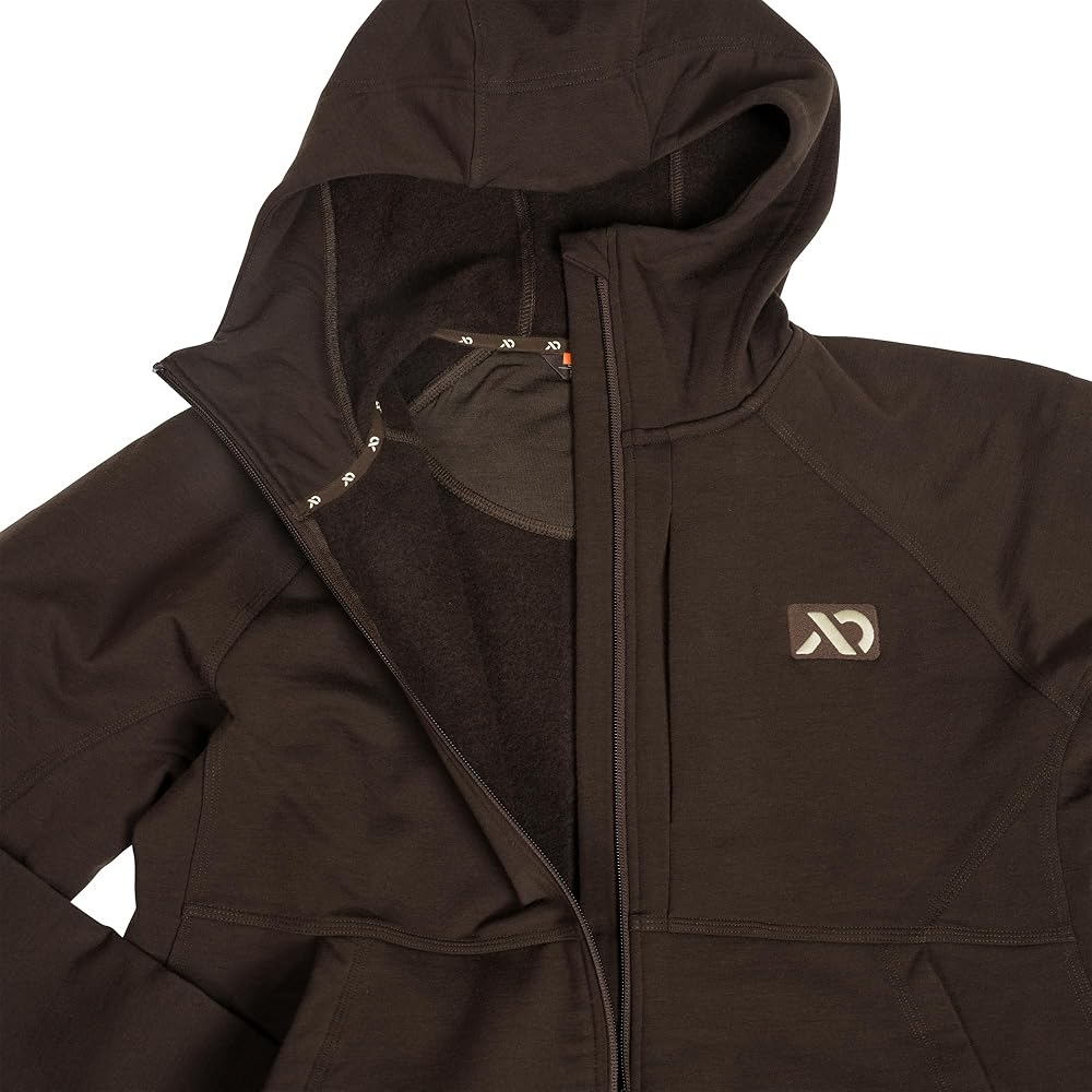 ◆ept◆ DIVE WOOL LIGHT GREY EP2FN1DV70001 Whitewater Full Zip Hoodie - Grey Shell Loop | Faherty Brand
