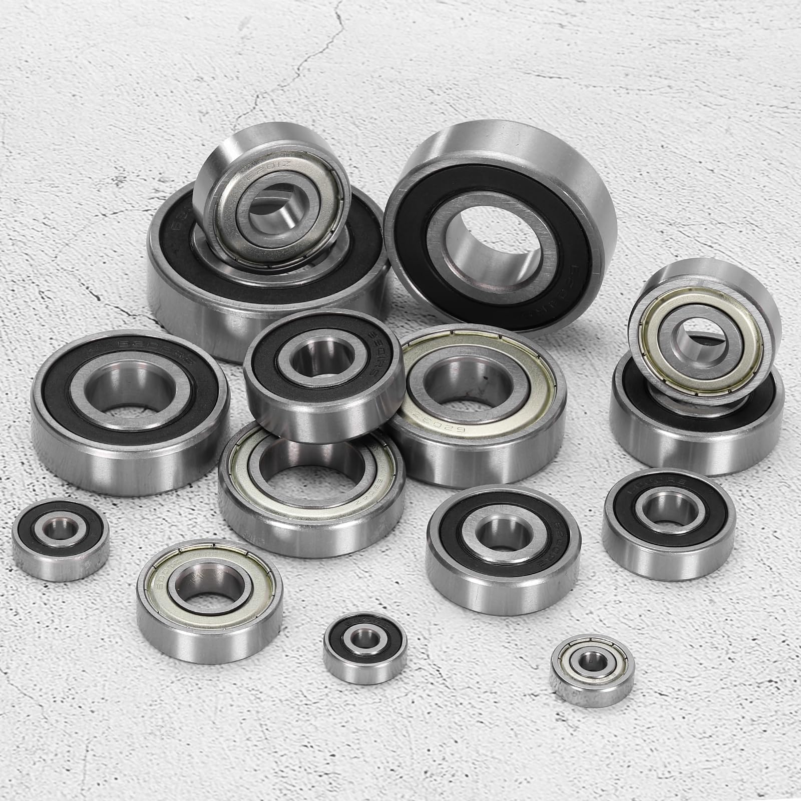 Sourcing Map Rillenkugellager, 625-2RS, 5 X 16 X 5 Mm, Chromstahl-Kugellager, Doppelt Gummigeschirmt, P6 (ABEC 3), 8 Stück