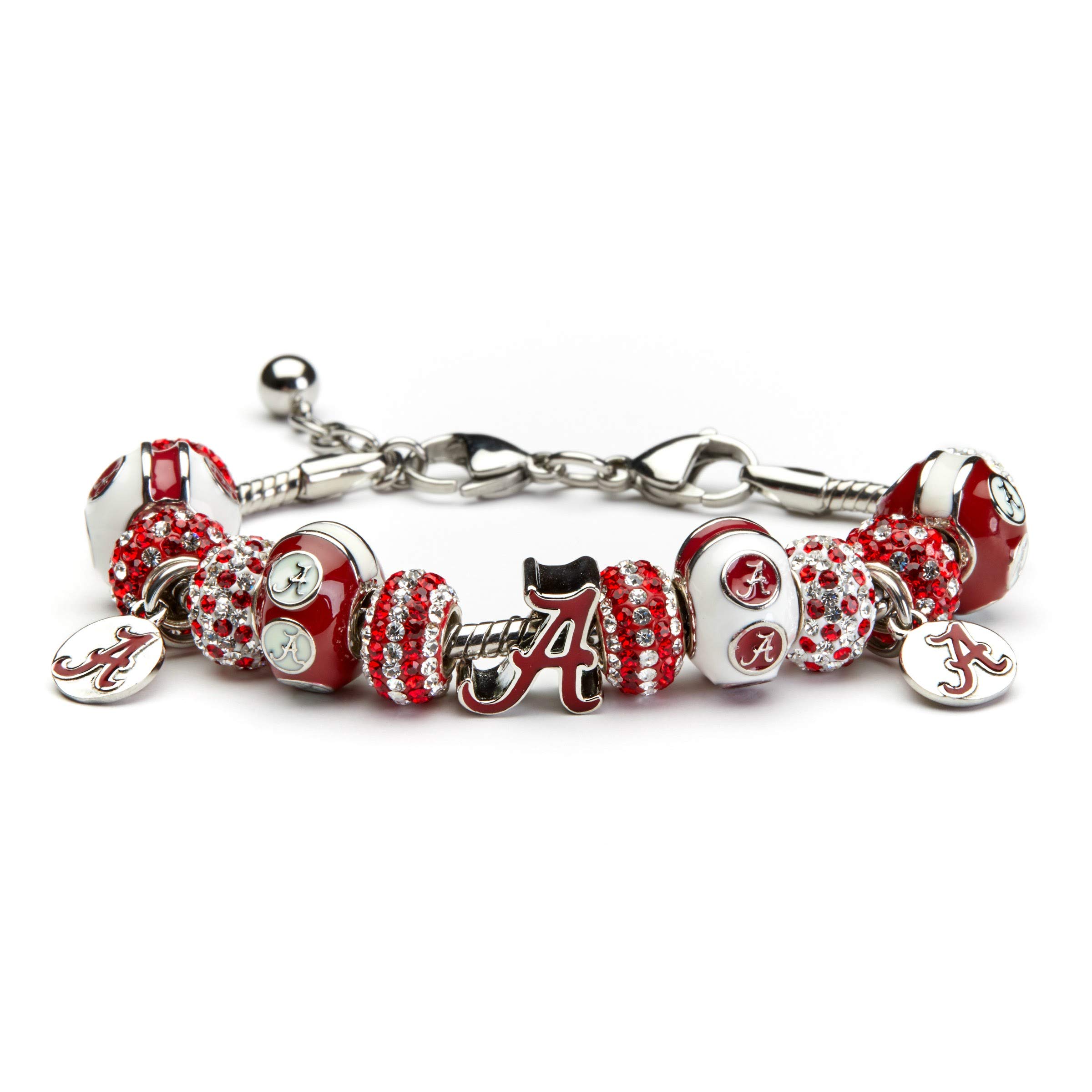 Alabama Bracelet | Officially Licensed University of Alabama Jewelry | Roll Tide Gifts | Alabama Charms