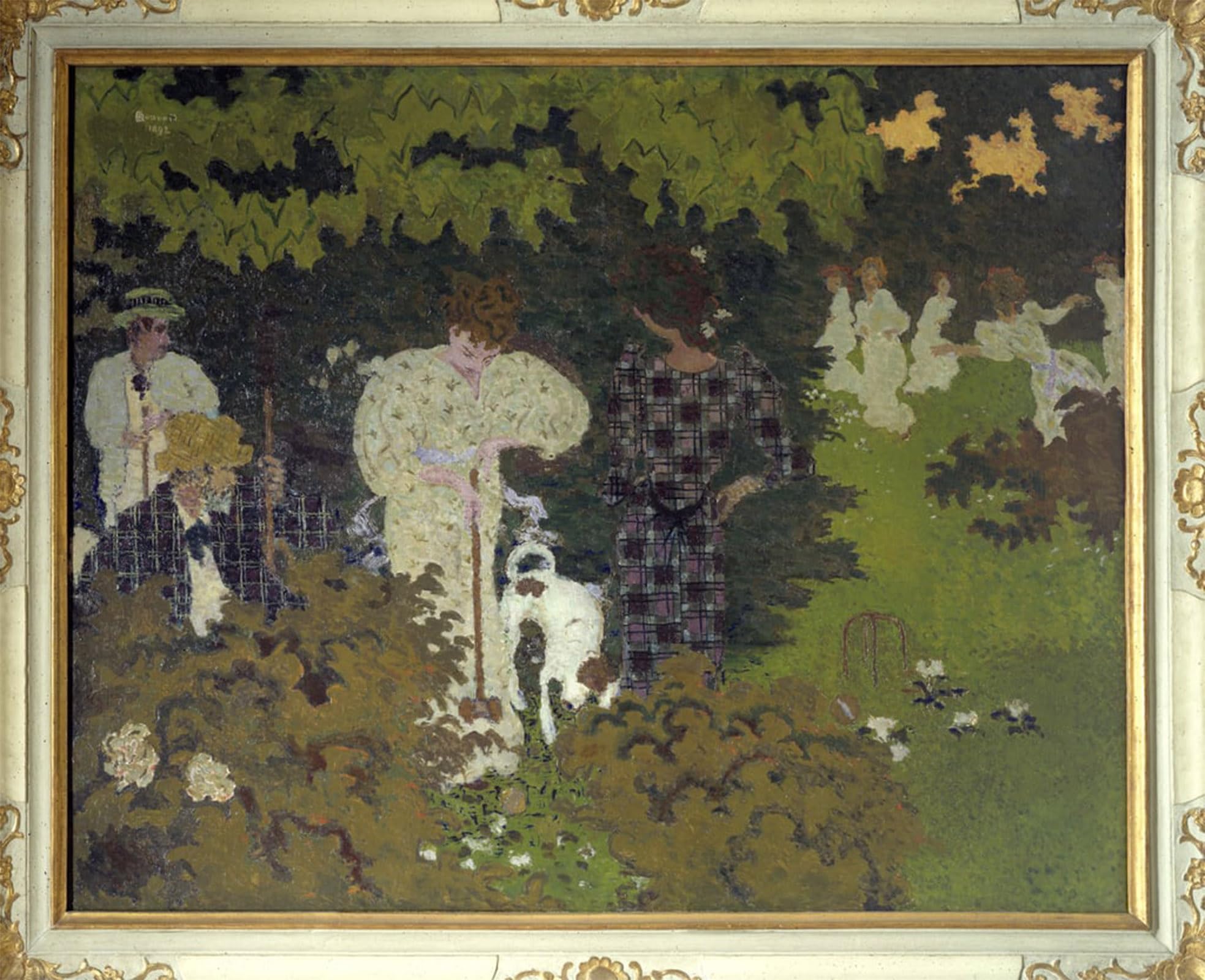POSTERIIk Vintage Art Print Images Pictures Print Twilight or Croquet Party by Pierre Bonnard Modern Colour Posters for Office Home Decor 60x90cm