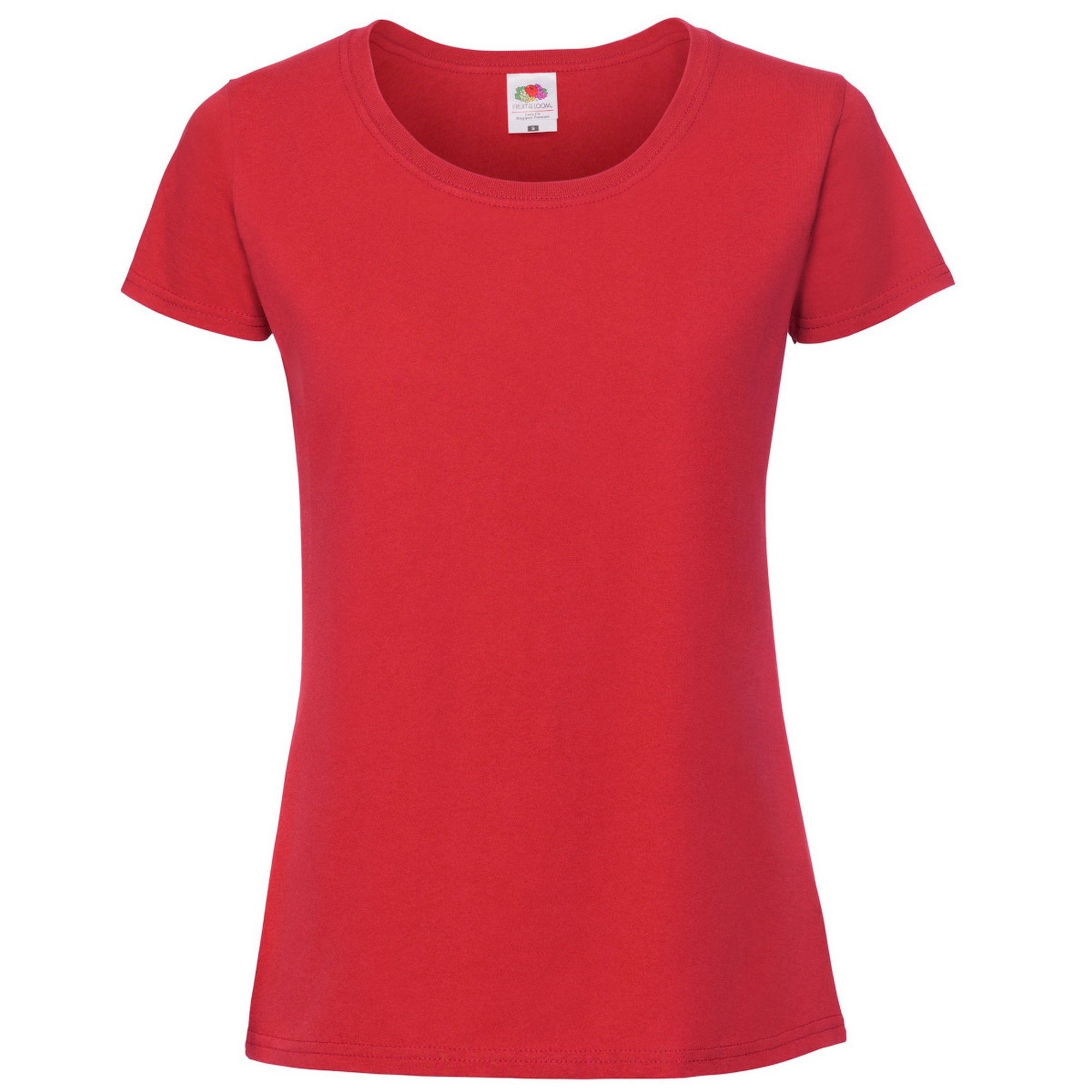 Fruit of the Loom Womens/Ladies Ringspun Premium T-Shirt (XL) (Crimson)
