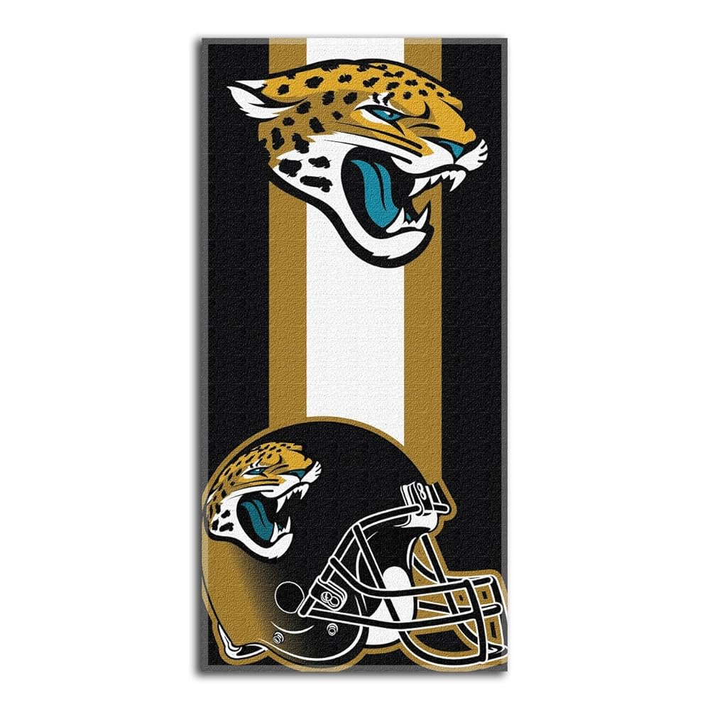 Northwest NFL Jacksonville Jaguars Unisex-Adult Beach Towel, 30 x 60, Zone Read