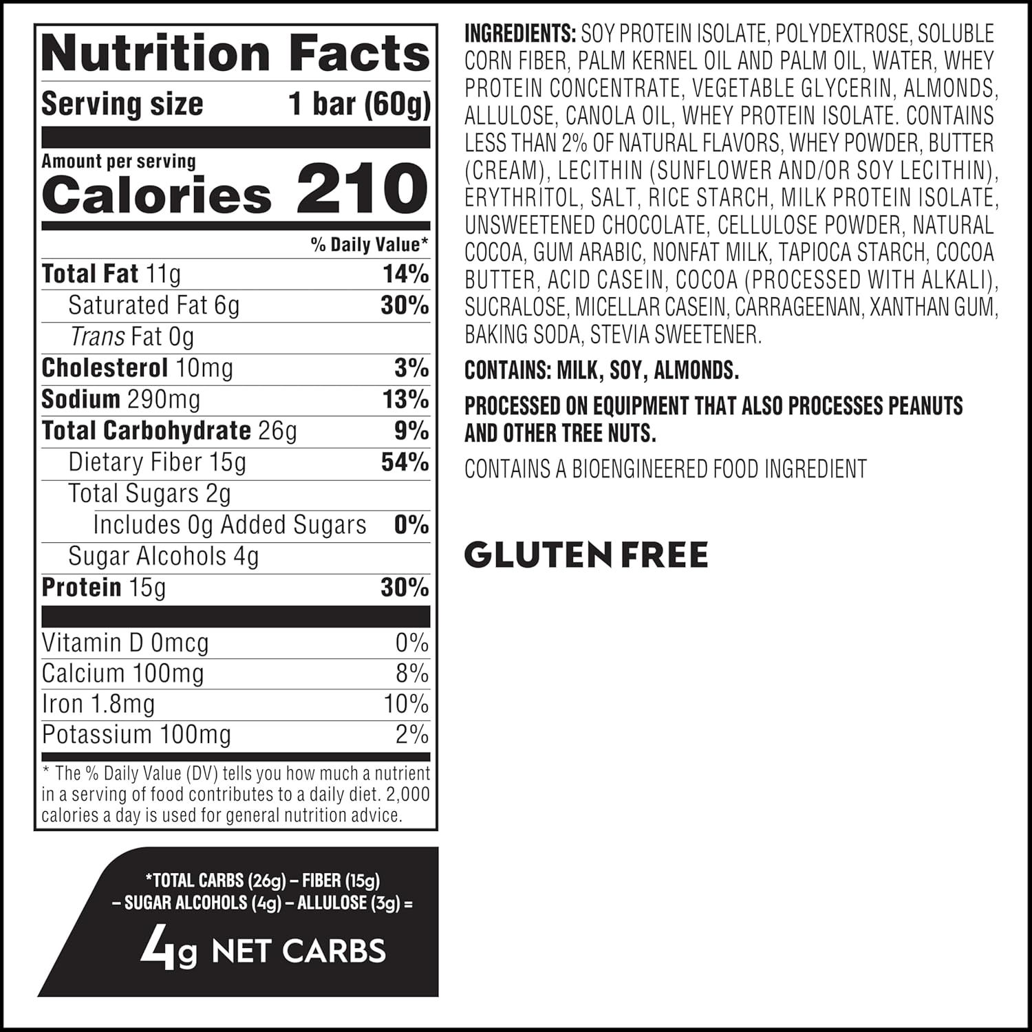 New Atkins High Protein Bars, Cookie Fusion Flavor, 15g of Protein, 4g Net Carbs, 4 Count (Pack of 3)