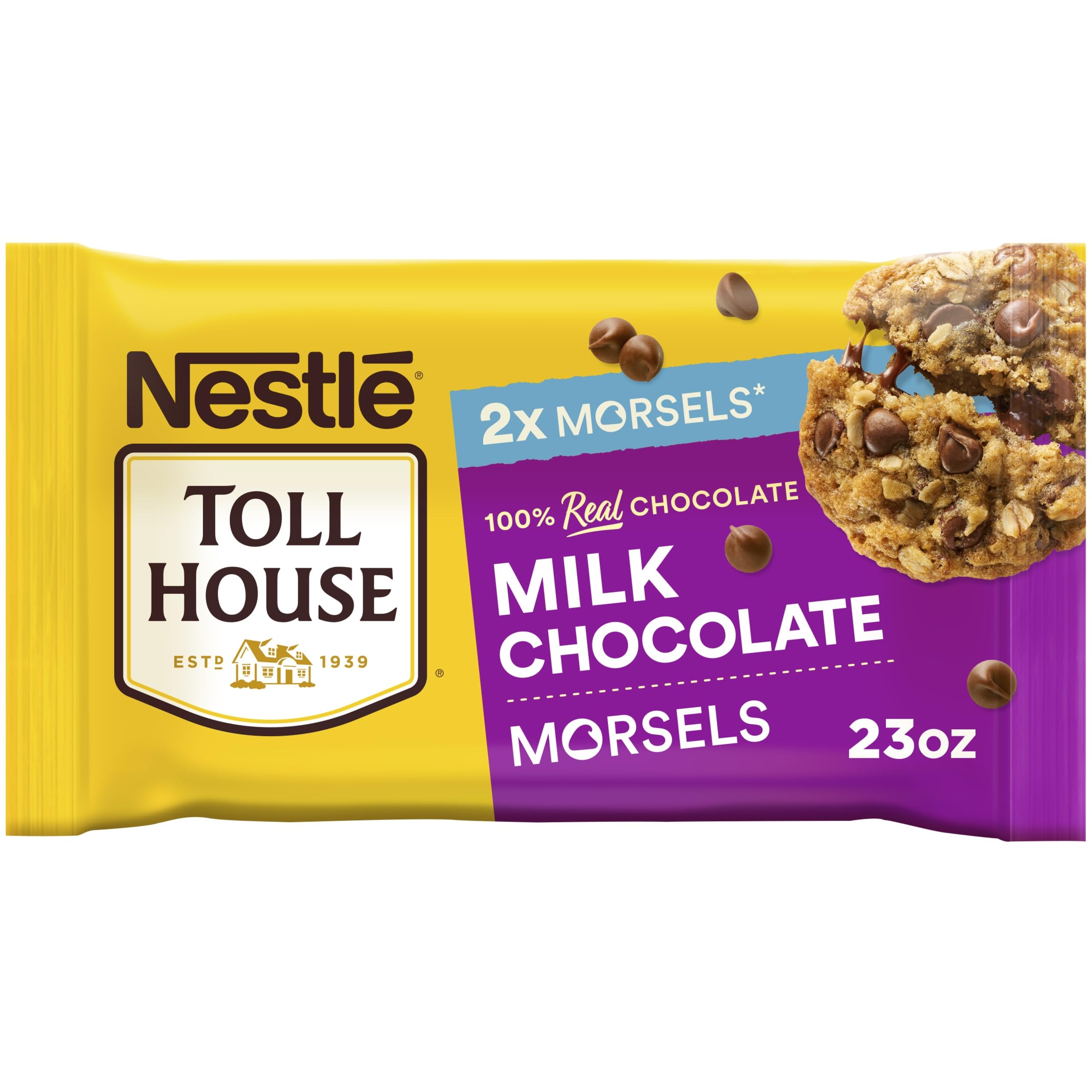 Nestle Toll House Milk Chocolate Morsels, Chocolate Chips, Baking Chips, Gluten Free 23 oz